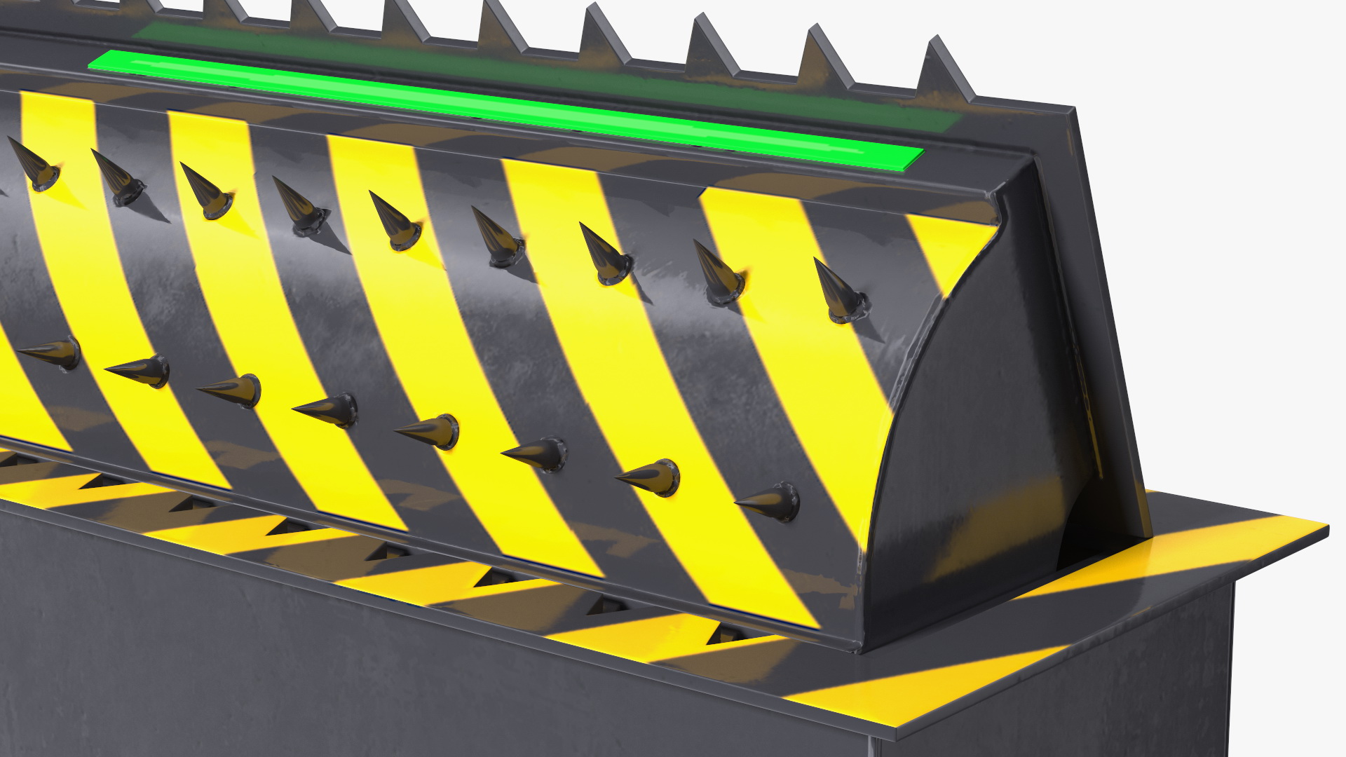 3D Roadblock Barrier Large model