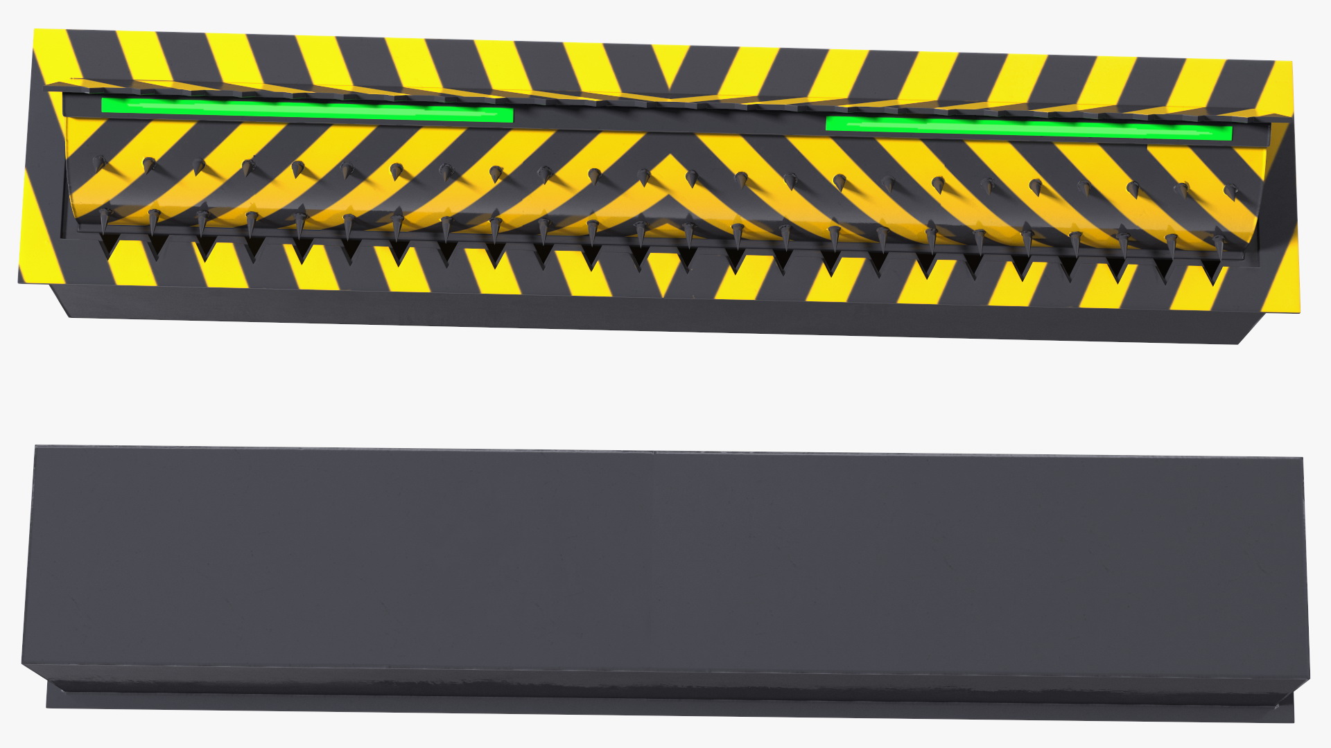 3D Roadblock Barrier Large model