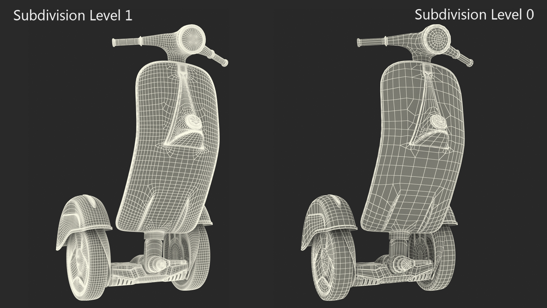 Standup Scooter Rigged 3D