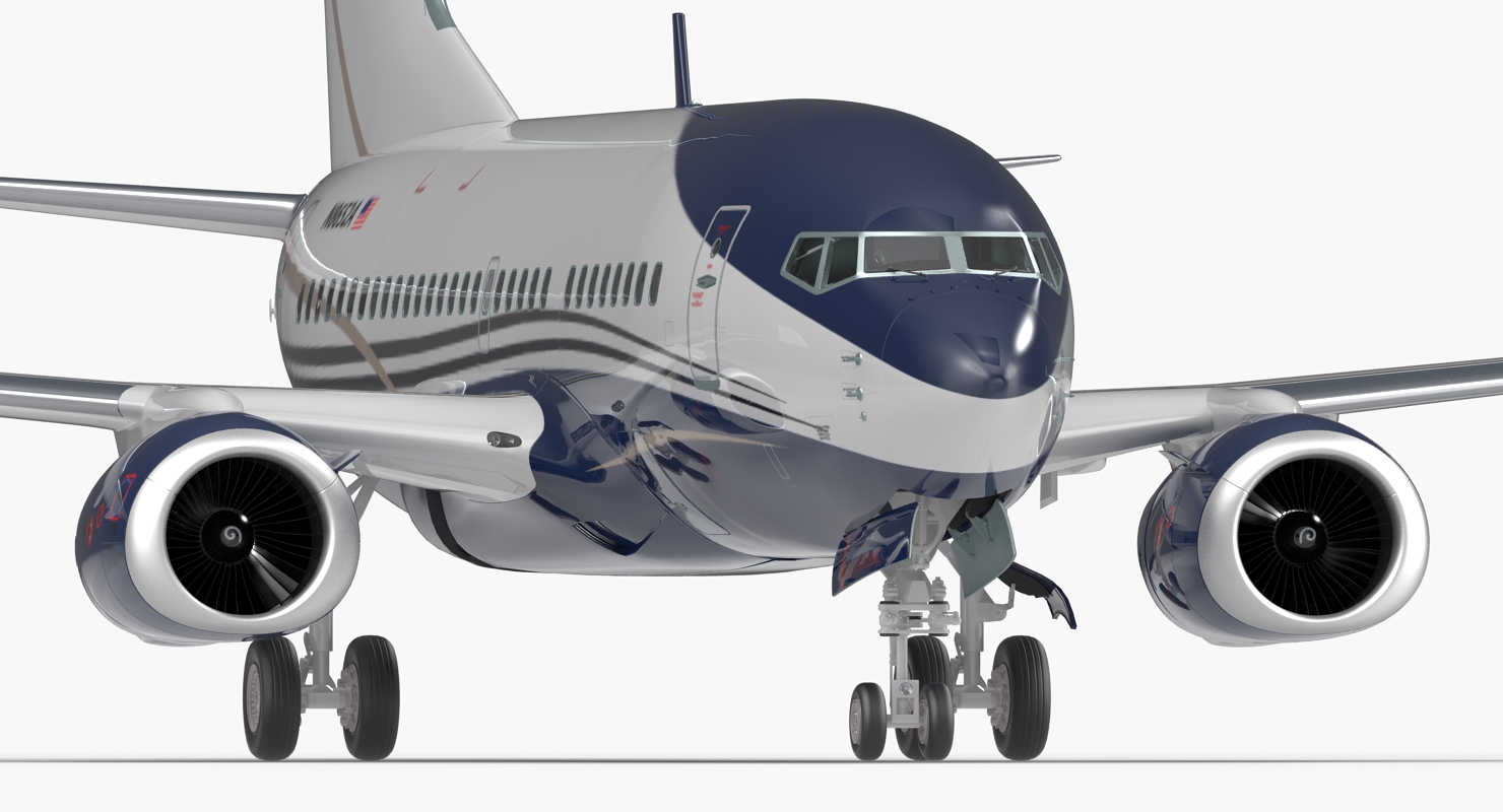 Boeing 737 600 Generic Rigged 3D model