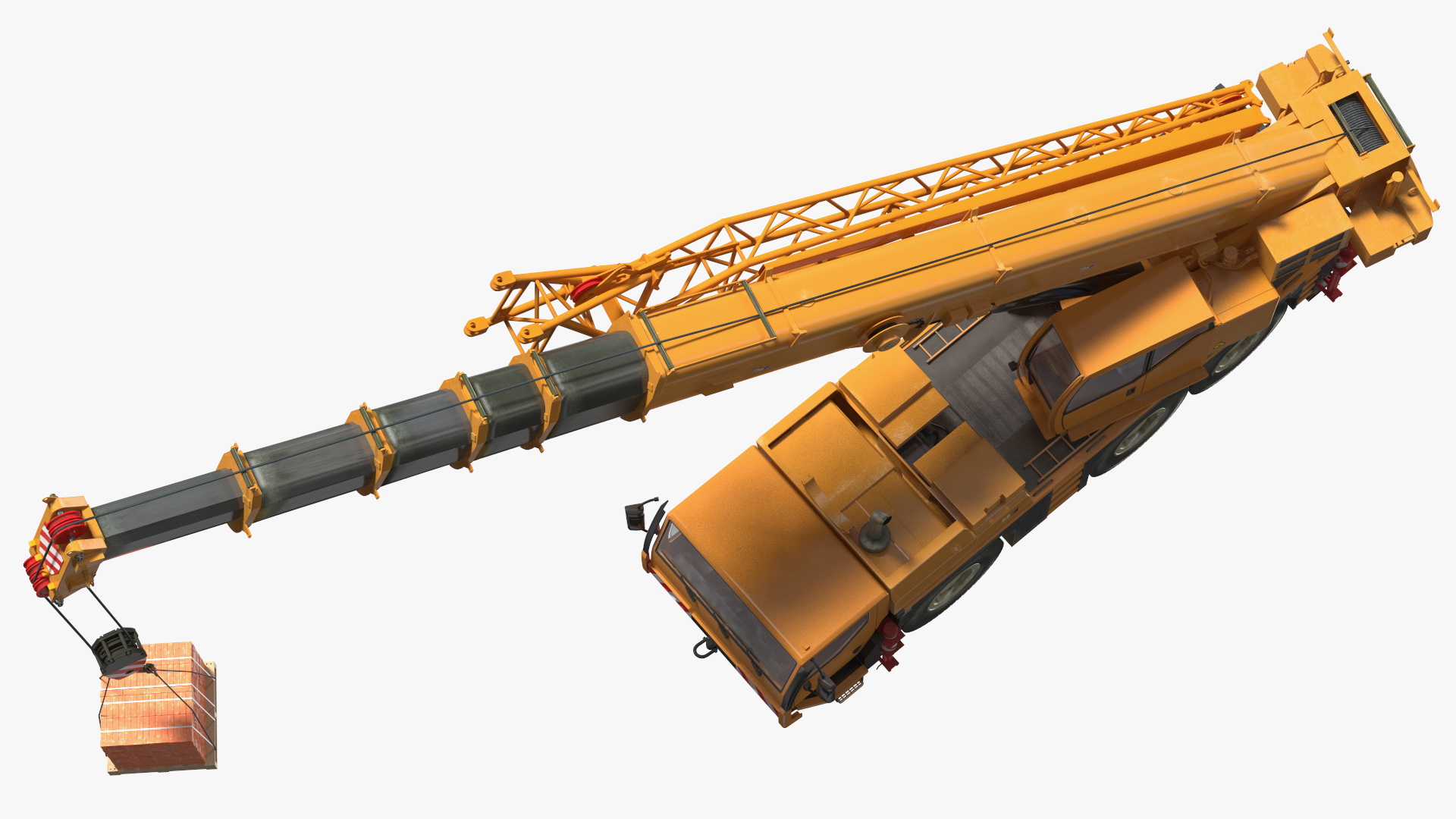 Compact Mobile Crane Liebherr With Load 3D model