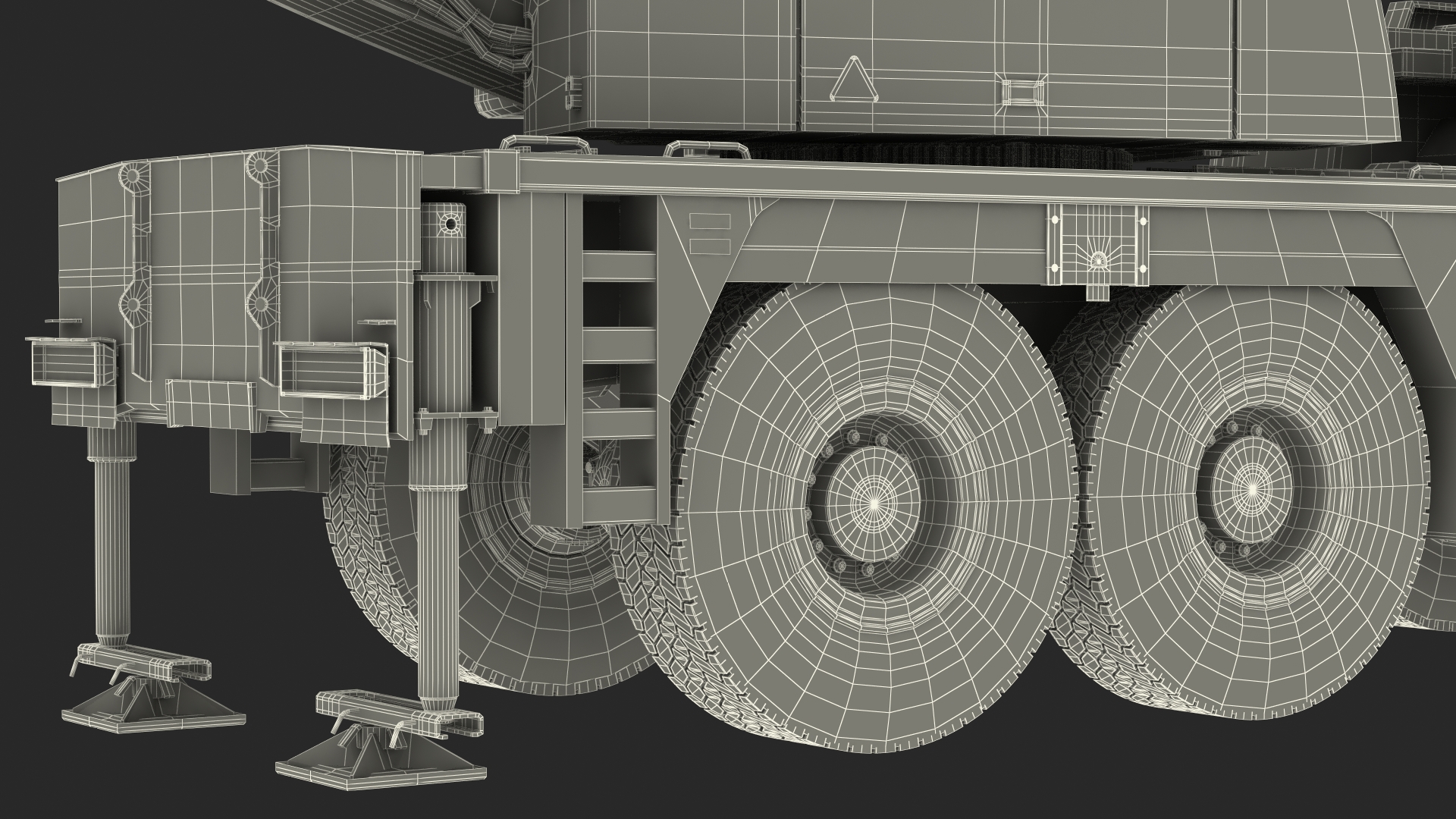 Compact Mobile Crane Liebherr With Load 3D model