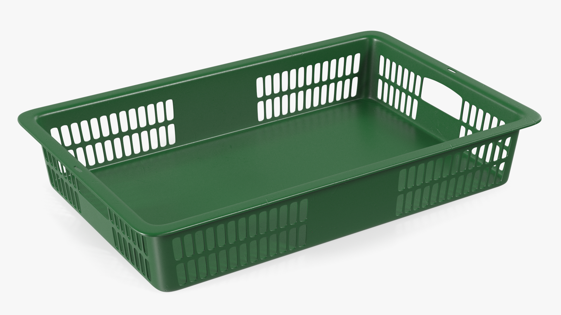 Green Plastic Crate 3D model