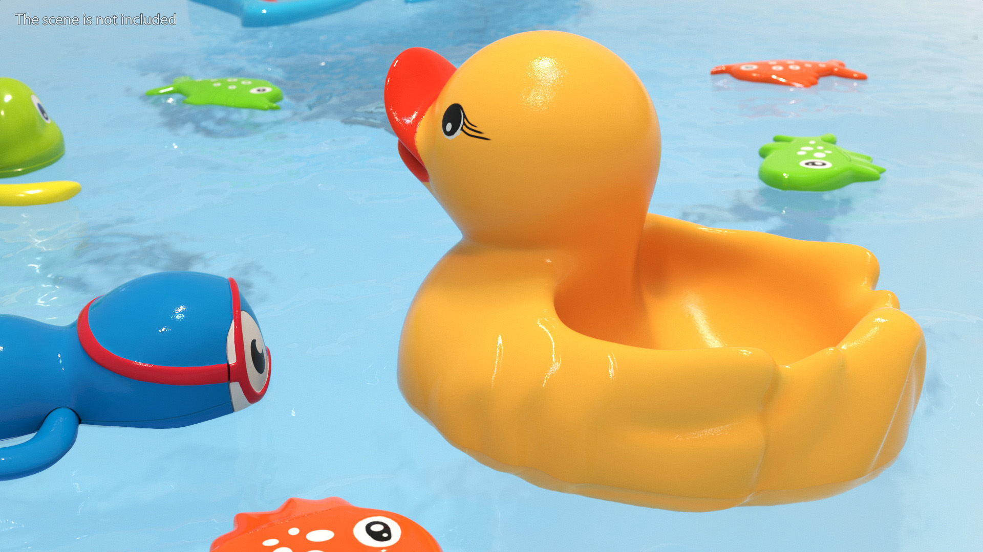 3D Bath Toy Duck model