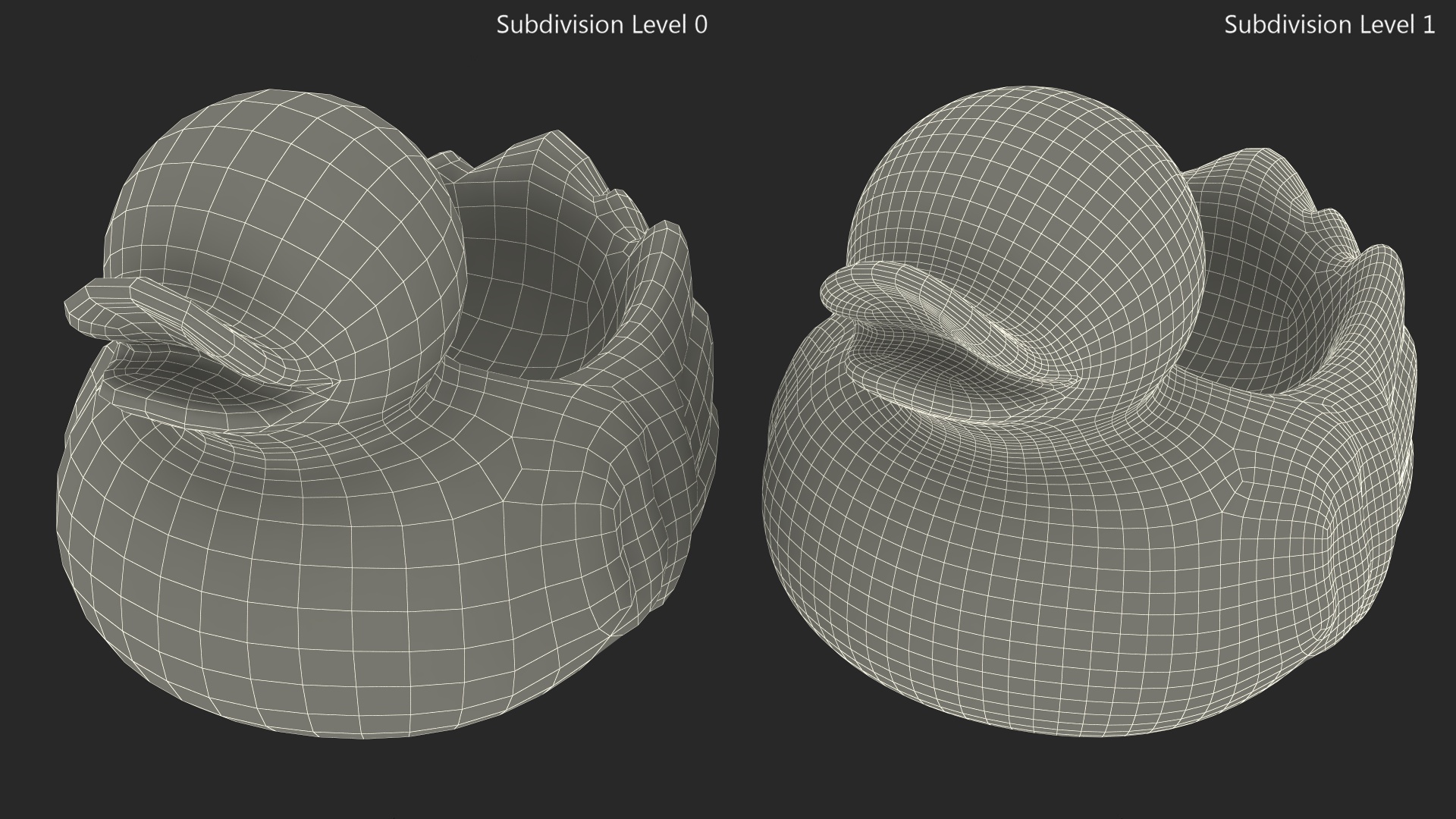 3D Bath Toy Duck model