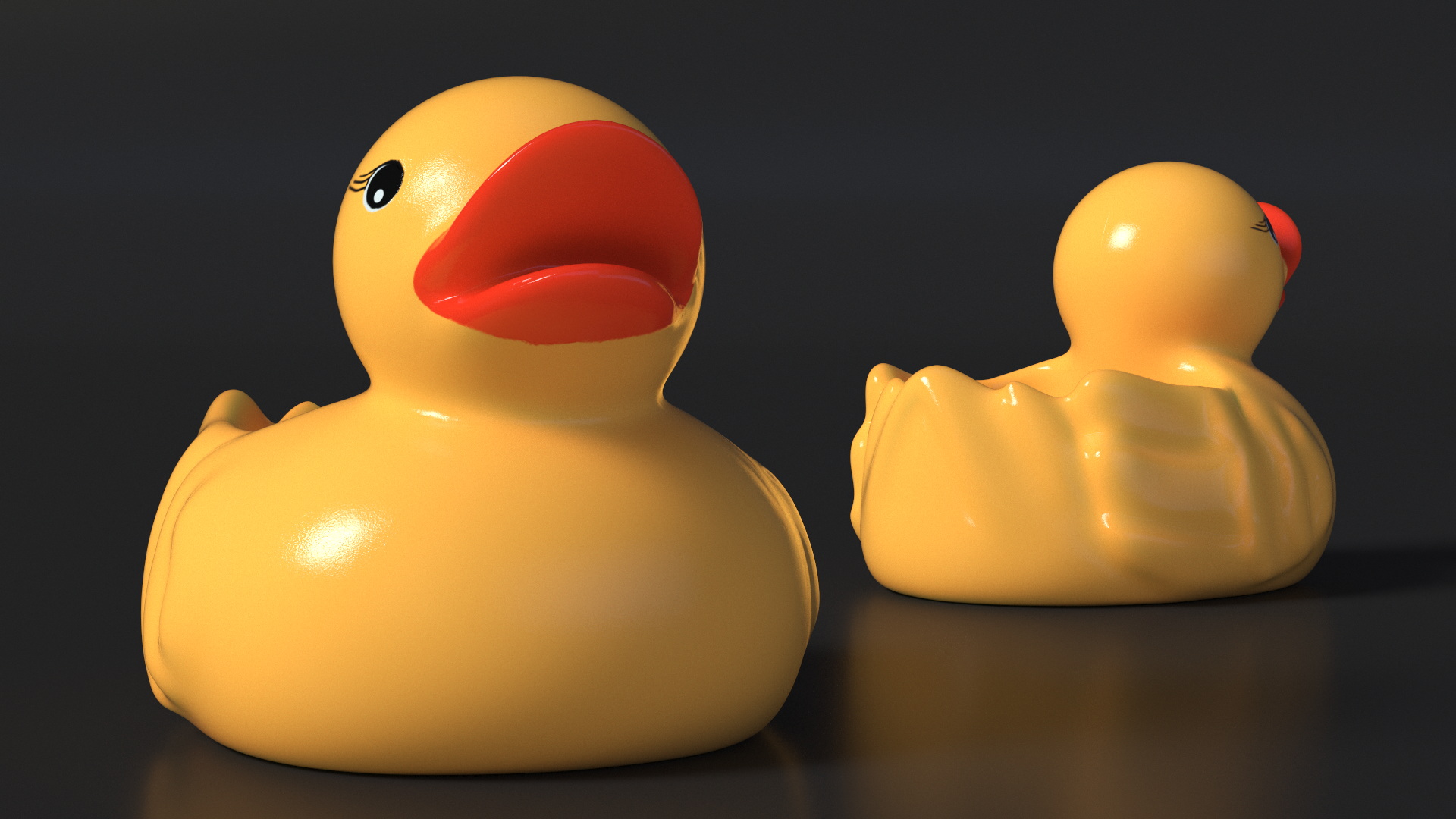 3D Bath Toy Duck model