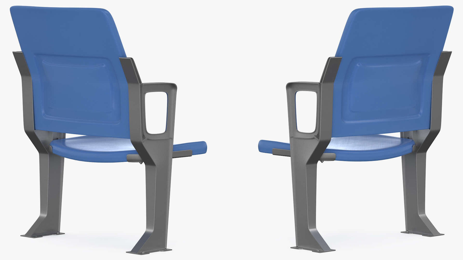 3D model Plastic Stadium Seat Open