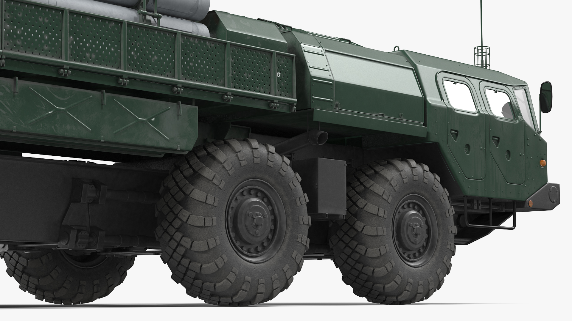 3D model 9T234 Smerch Transporter Loader with Spare Rockets