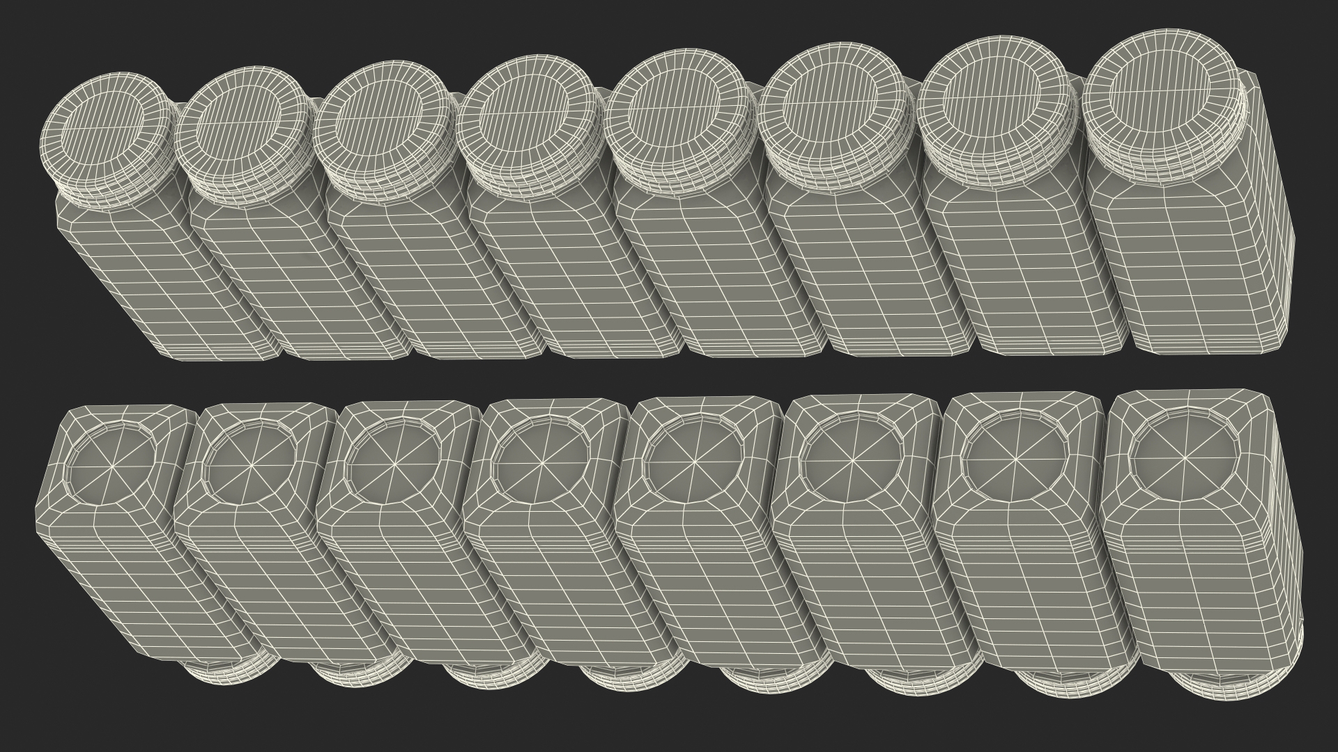 Spice Jars Set 3D model