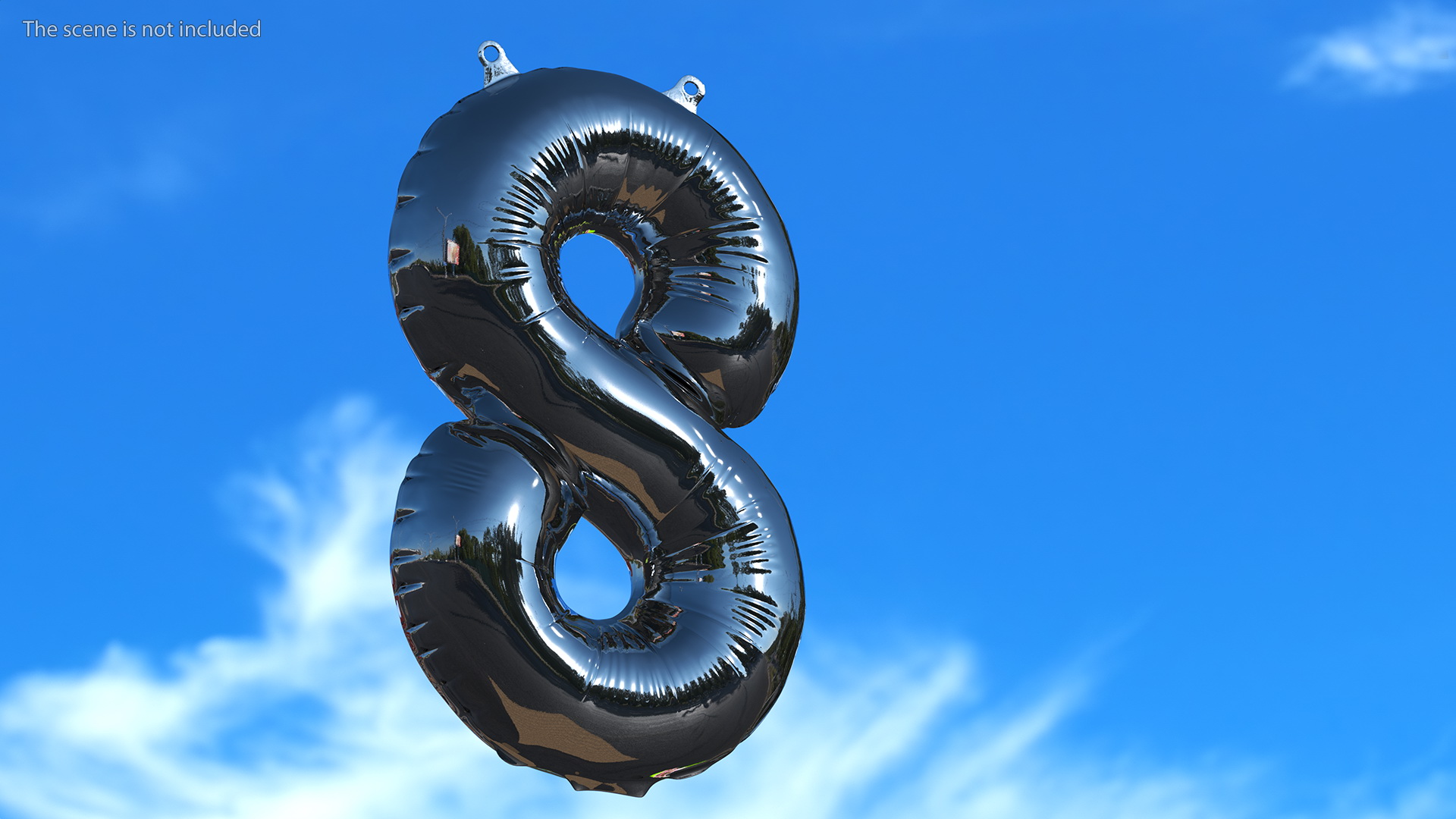 3D Balloon Numbers Set Mirror