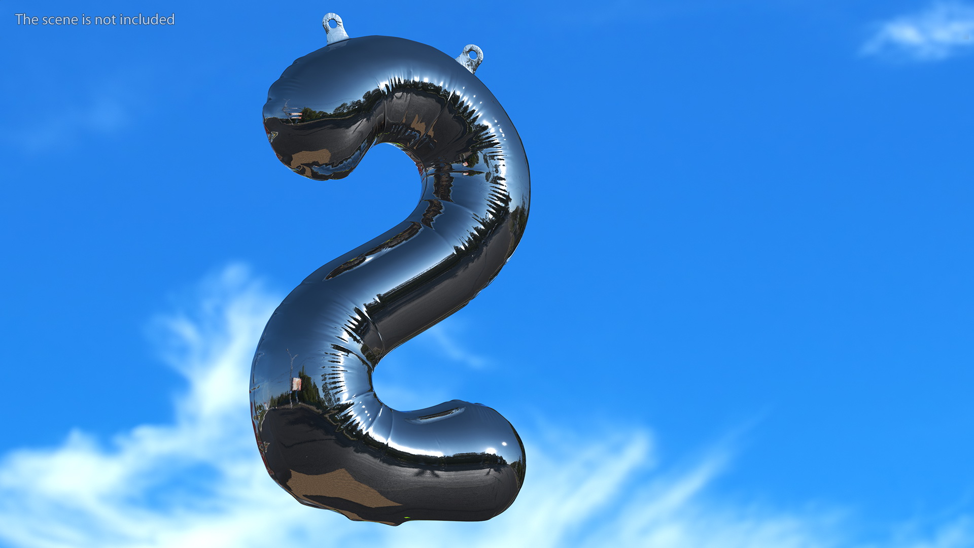 3D Balloon Numbers Set Mirror