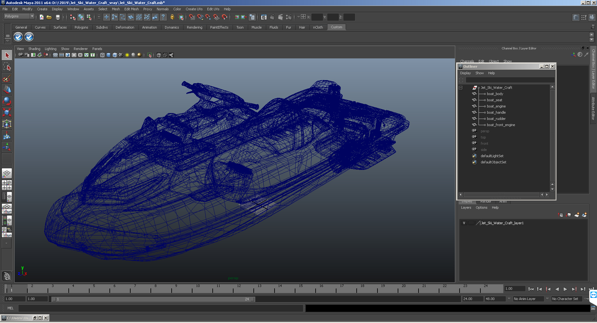 Jet Ski Water Craft 3D model