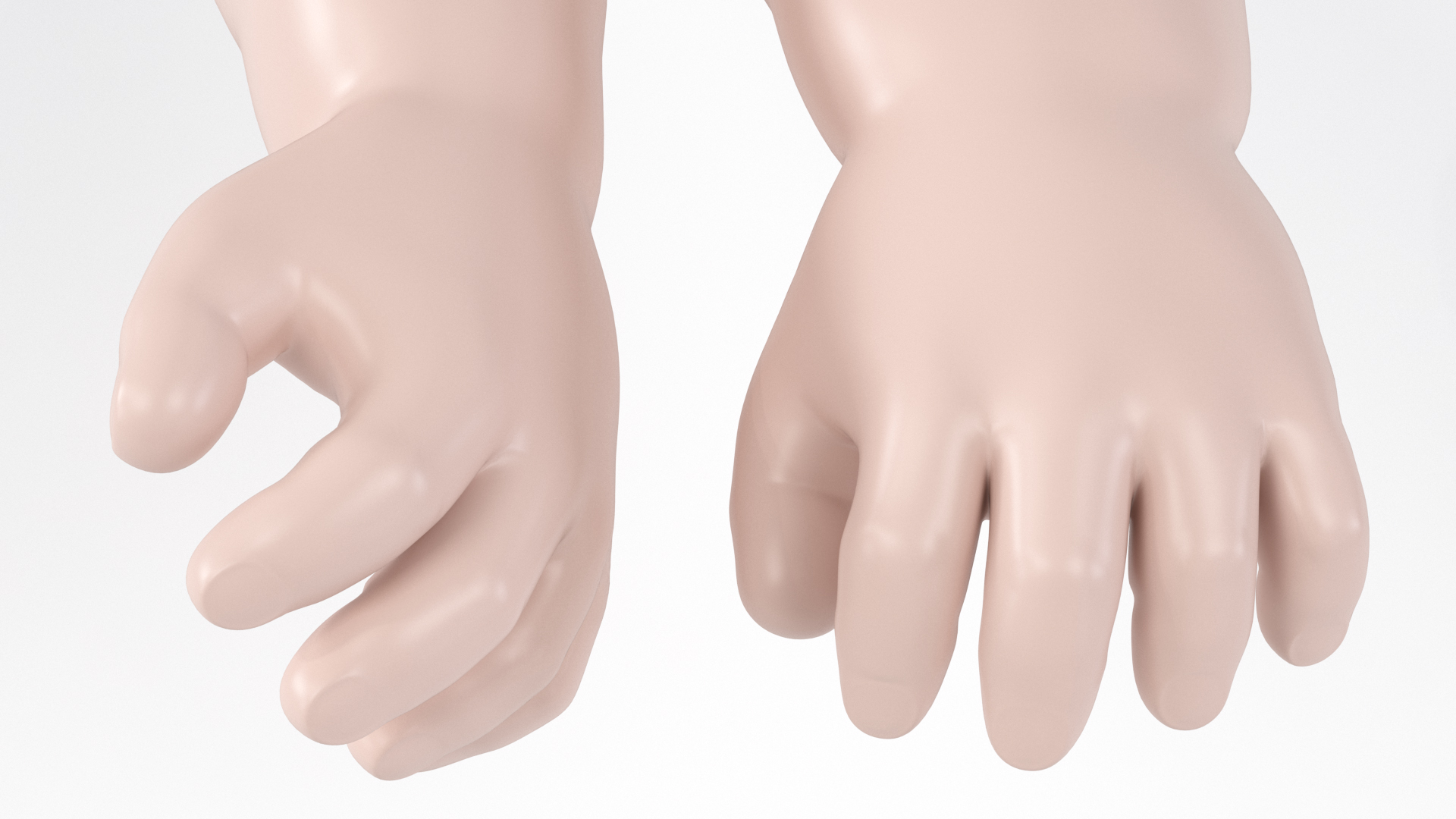 Baby CPR Dummy Hand 3D model