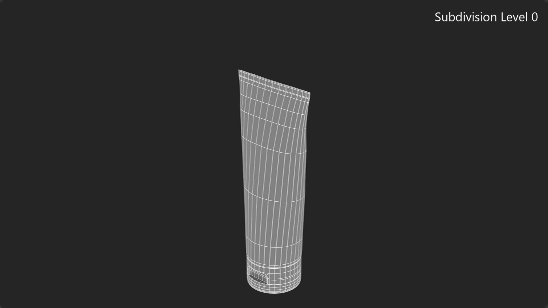 3D Shaving Cream Tube model