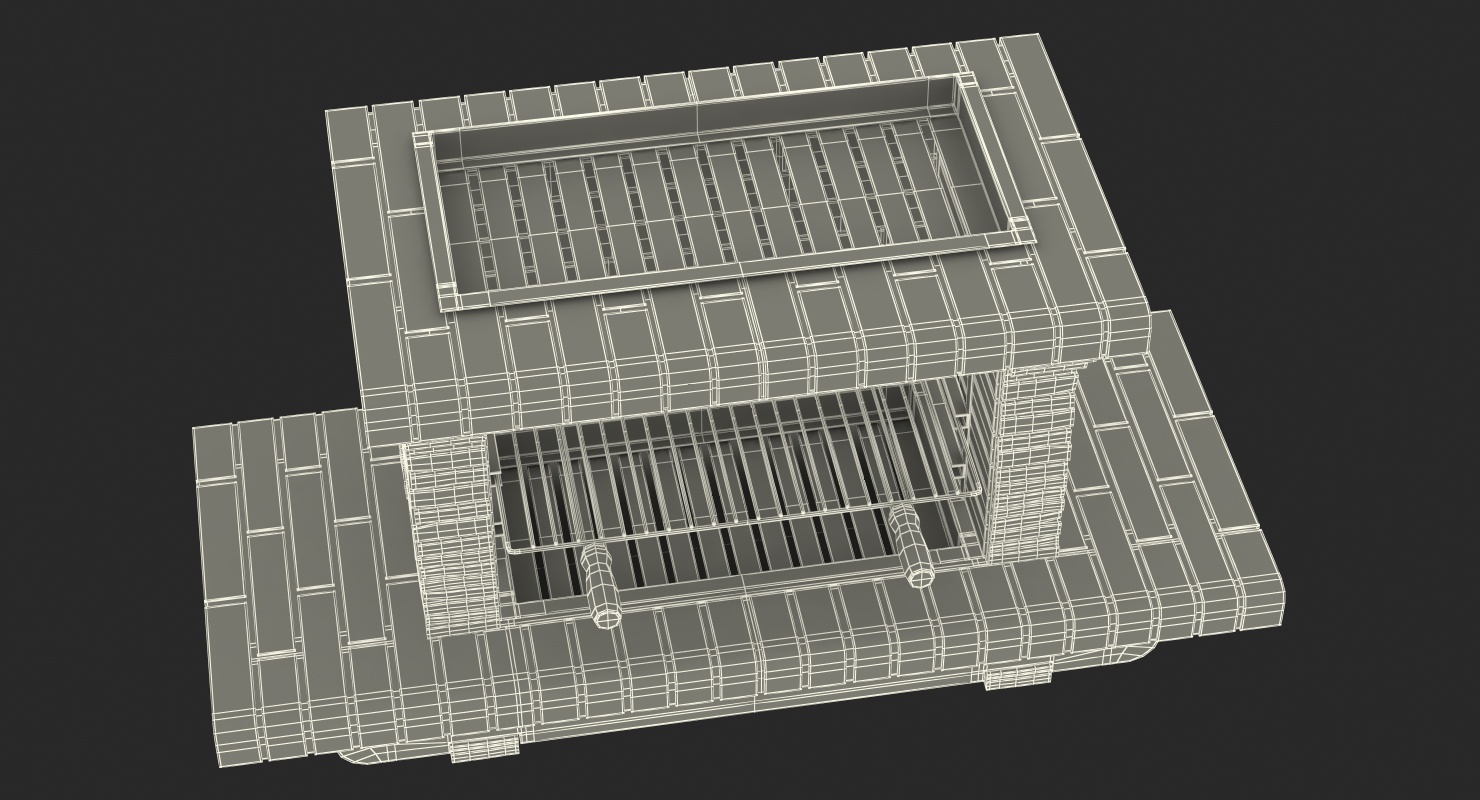 Stone Barbecue 3D model