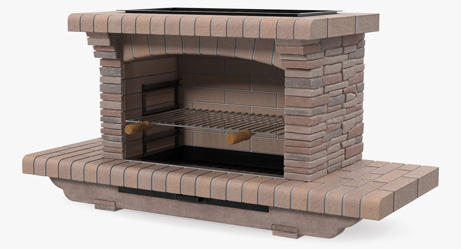 Stone Barbecue 3D model