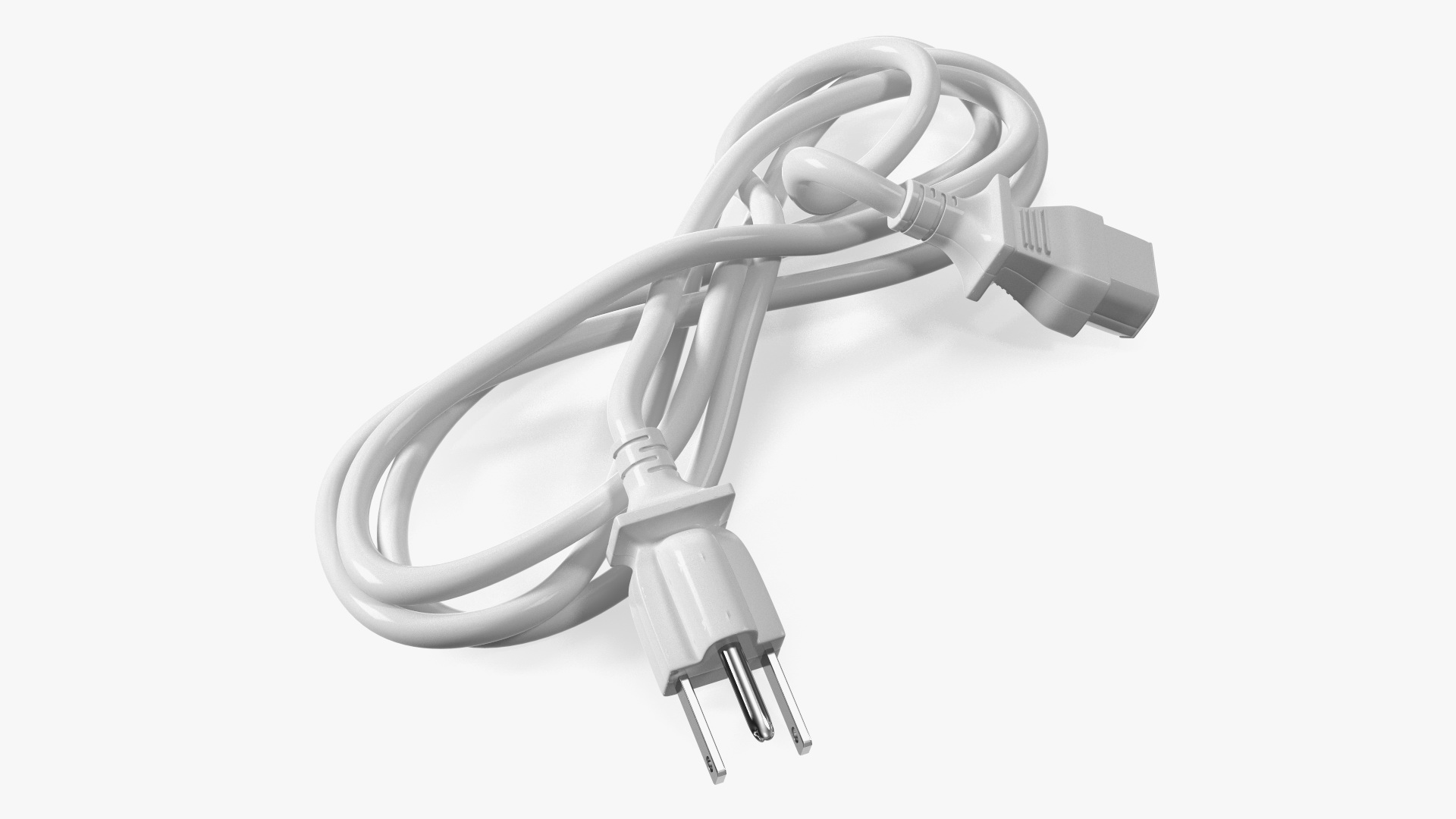 Power Cable with Plugs 3D