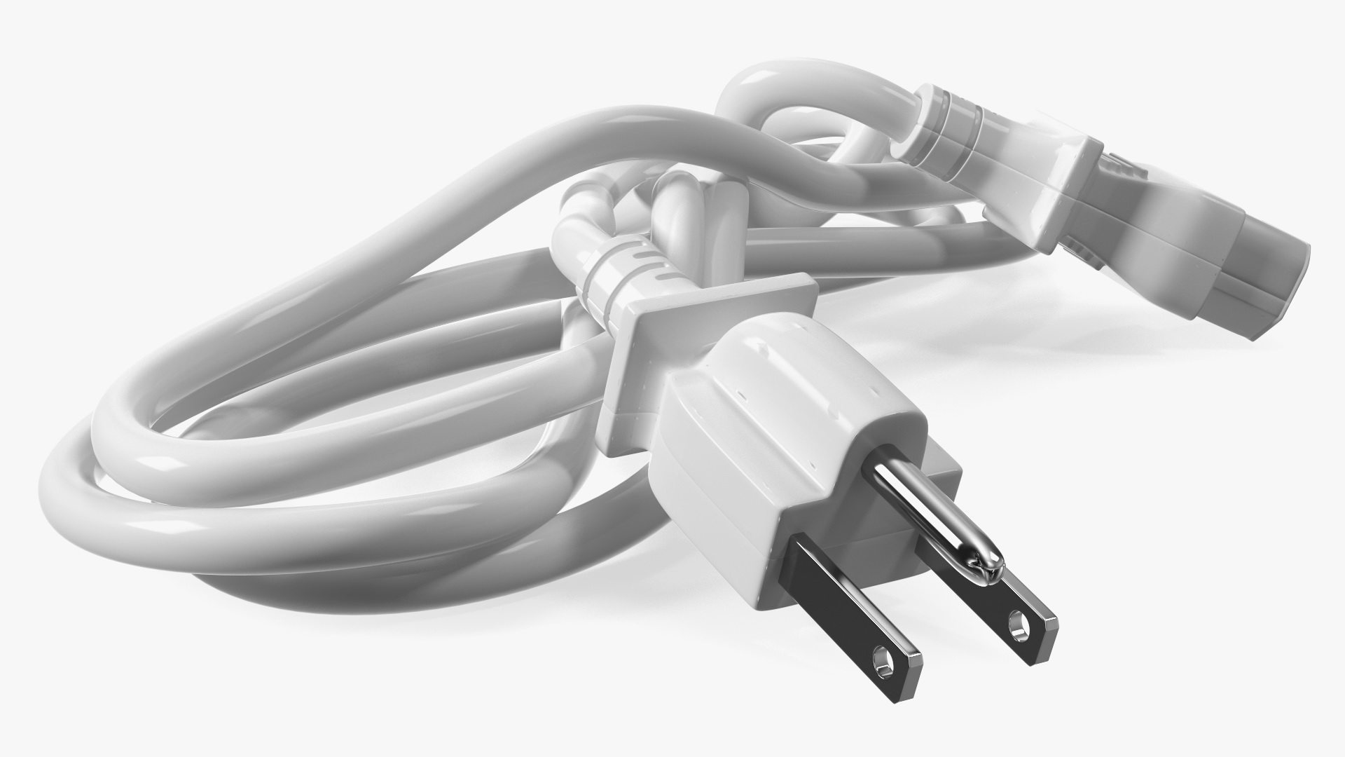 Power Cable with Plugs 3D