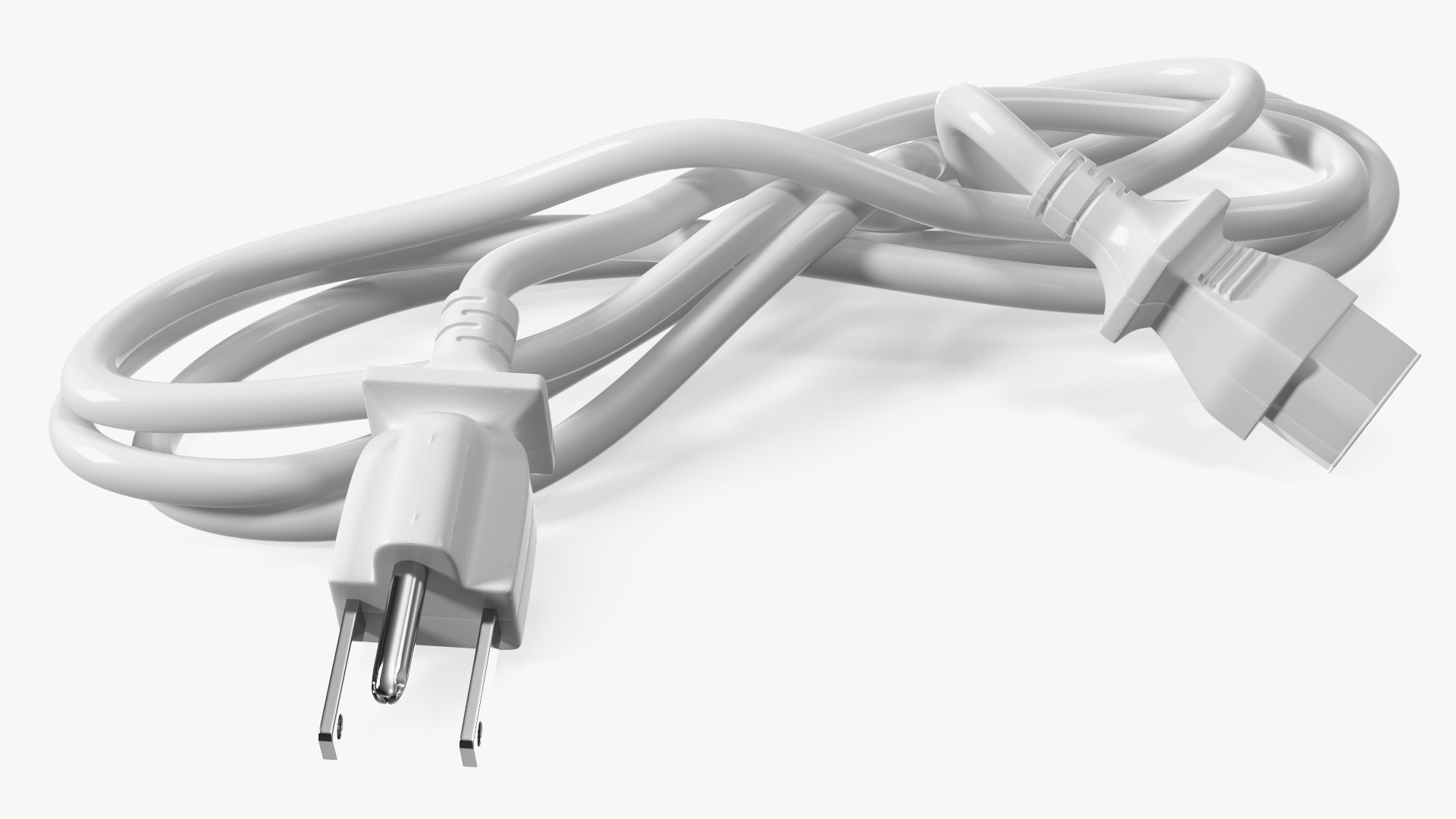 Power Cable with Plugs 3D