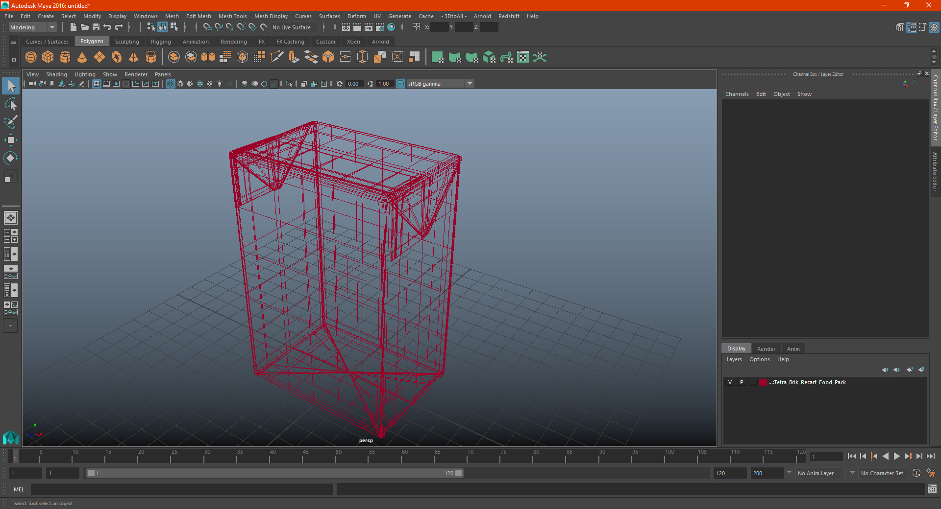 Tetra Brik Recart Food Pack 3D