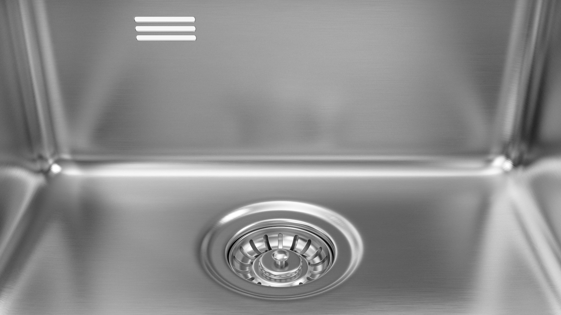 3D Single Bowl Stainless Steel Inset Sink model