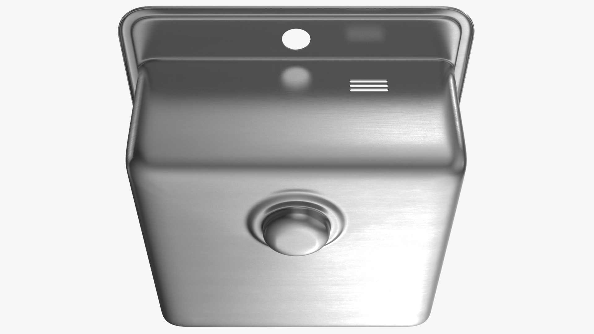 3D Single Bowl Stainless Steel Inset Sink model