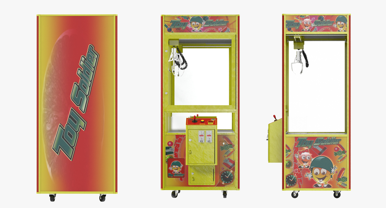 Claw Vending Machine Rigged 3D