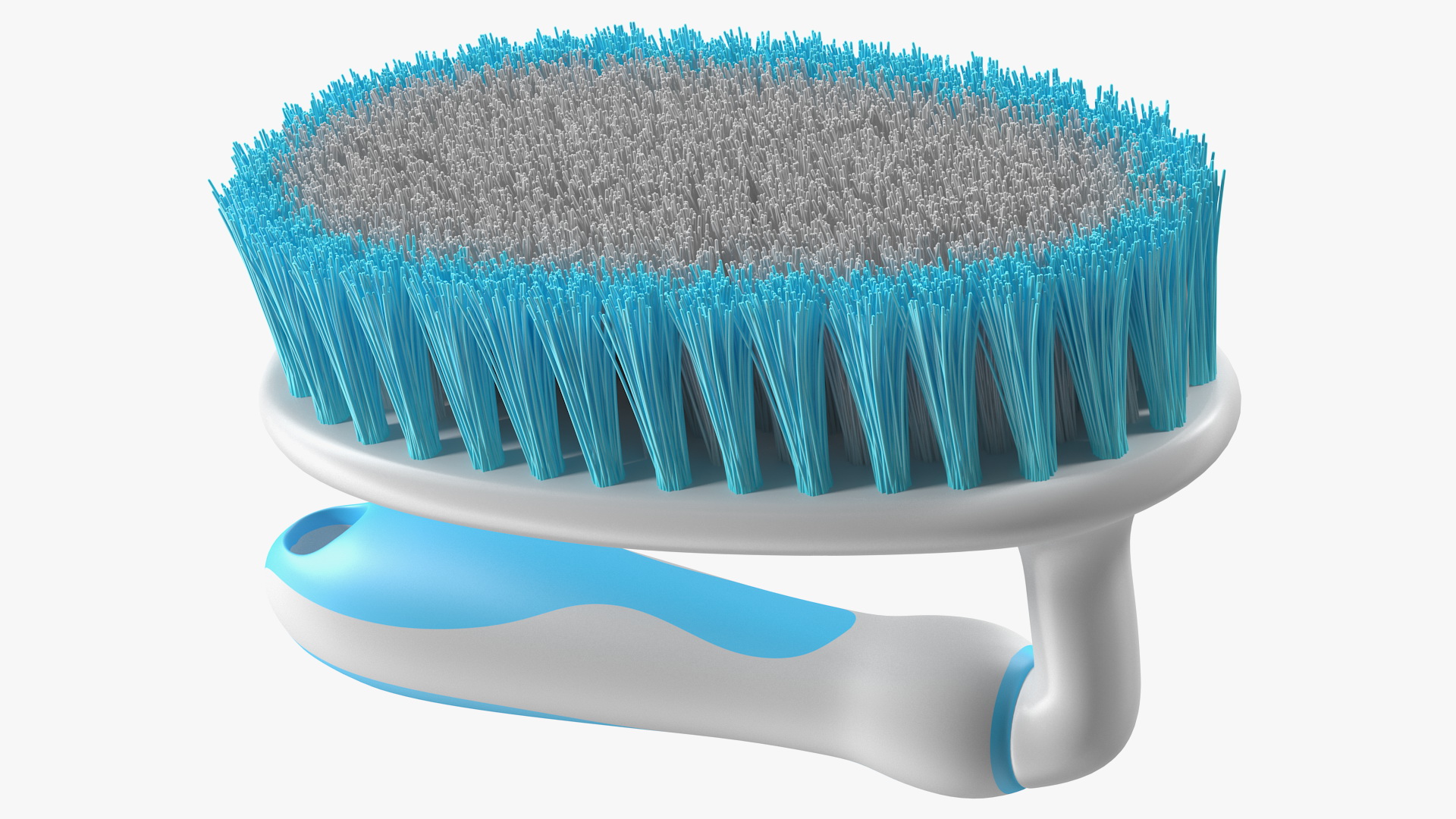 3D Scrub Brush with Grip Handle model