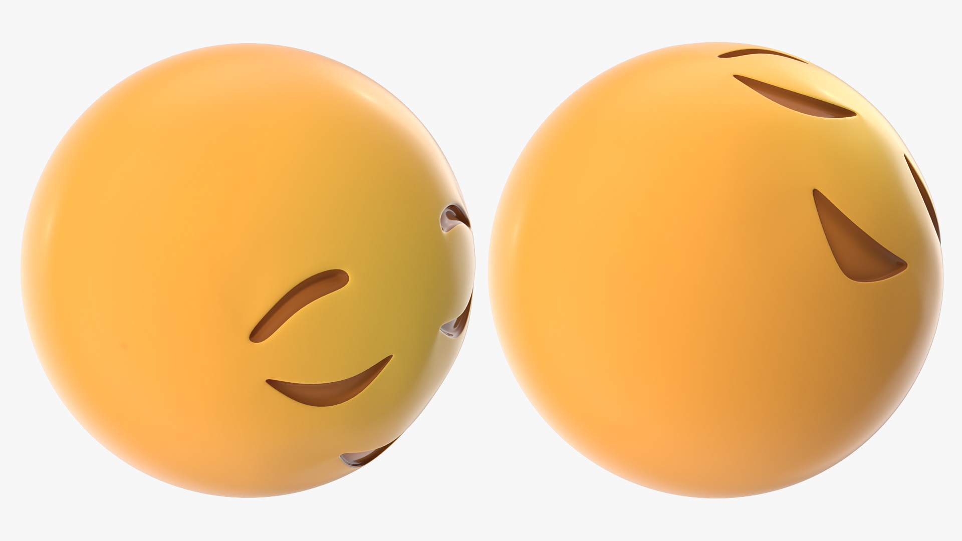 Relieved Emoji 3D model