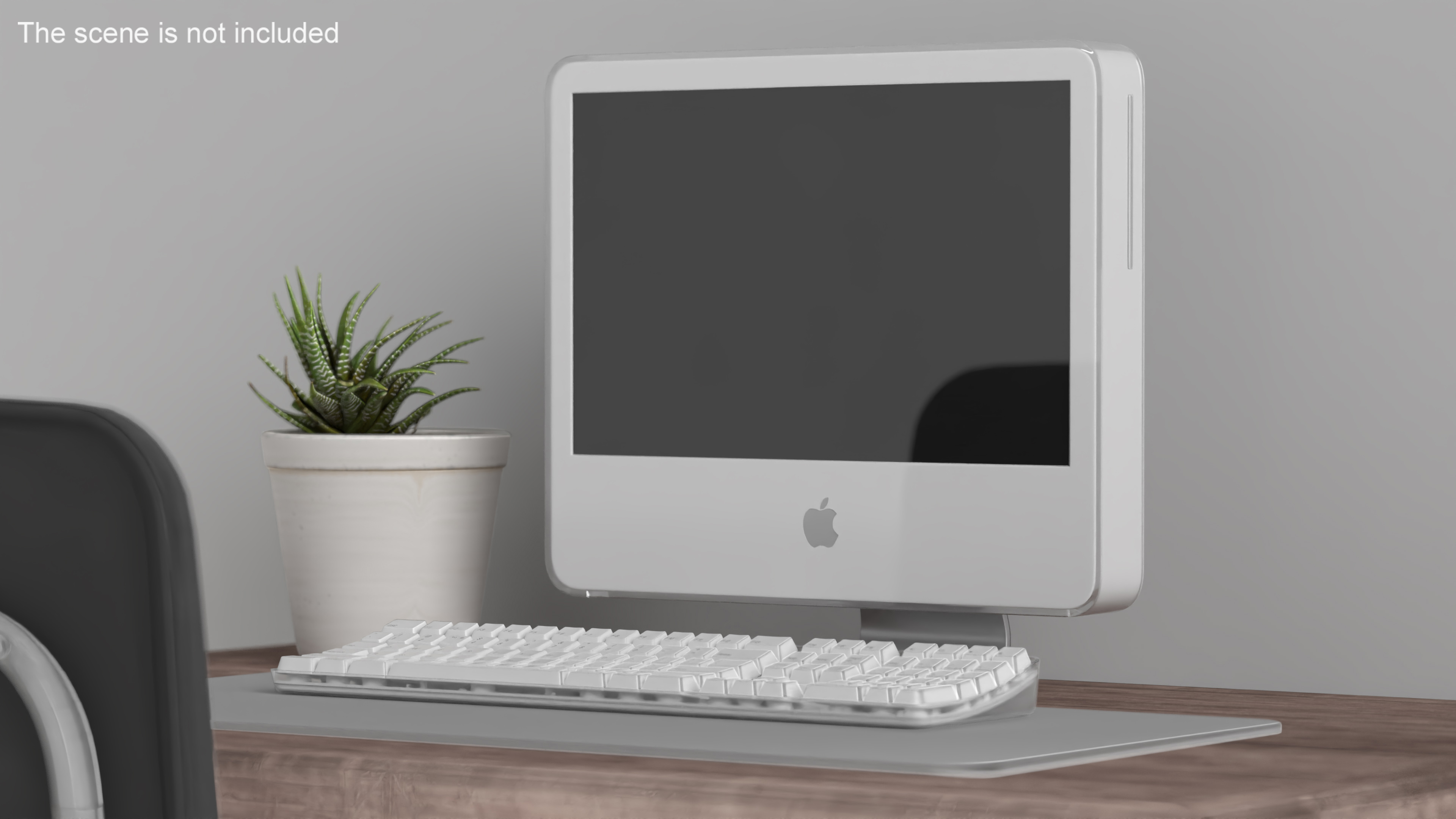 3D Apple iMac G5 Computer with Keyboard