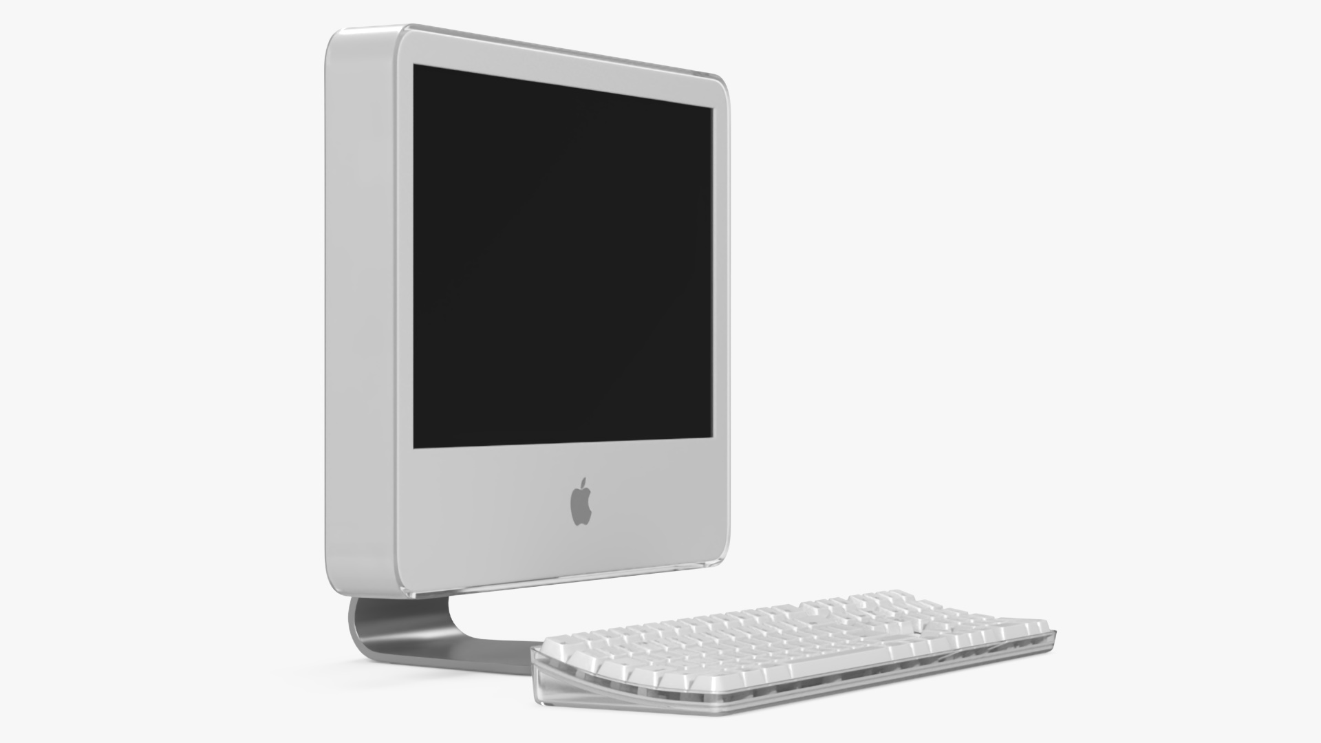 3D Apple iMac G5 Computer with Keyboard