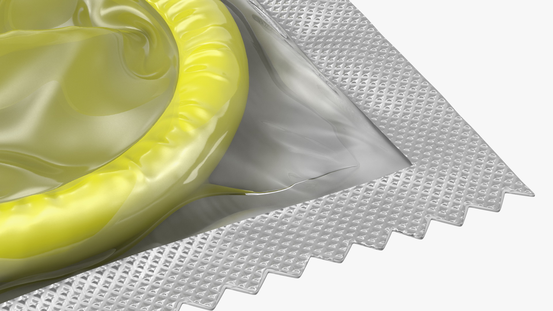 3D Condom Transparent Package