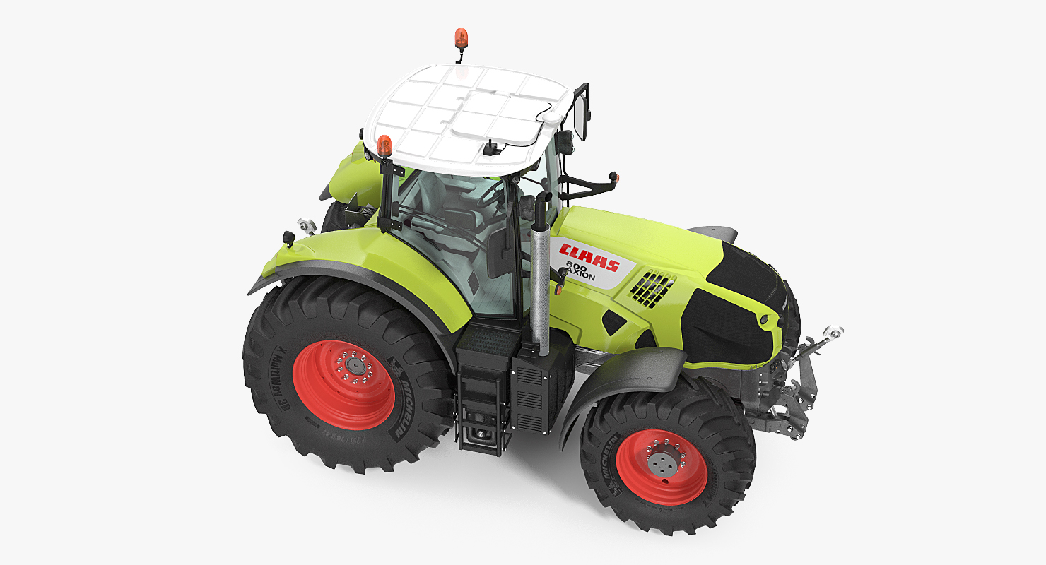 New Tractor Claas Axion 800 Rigged 3D model