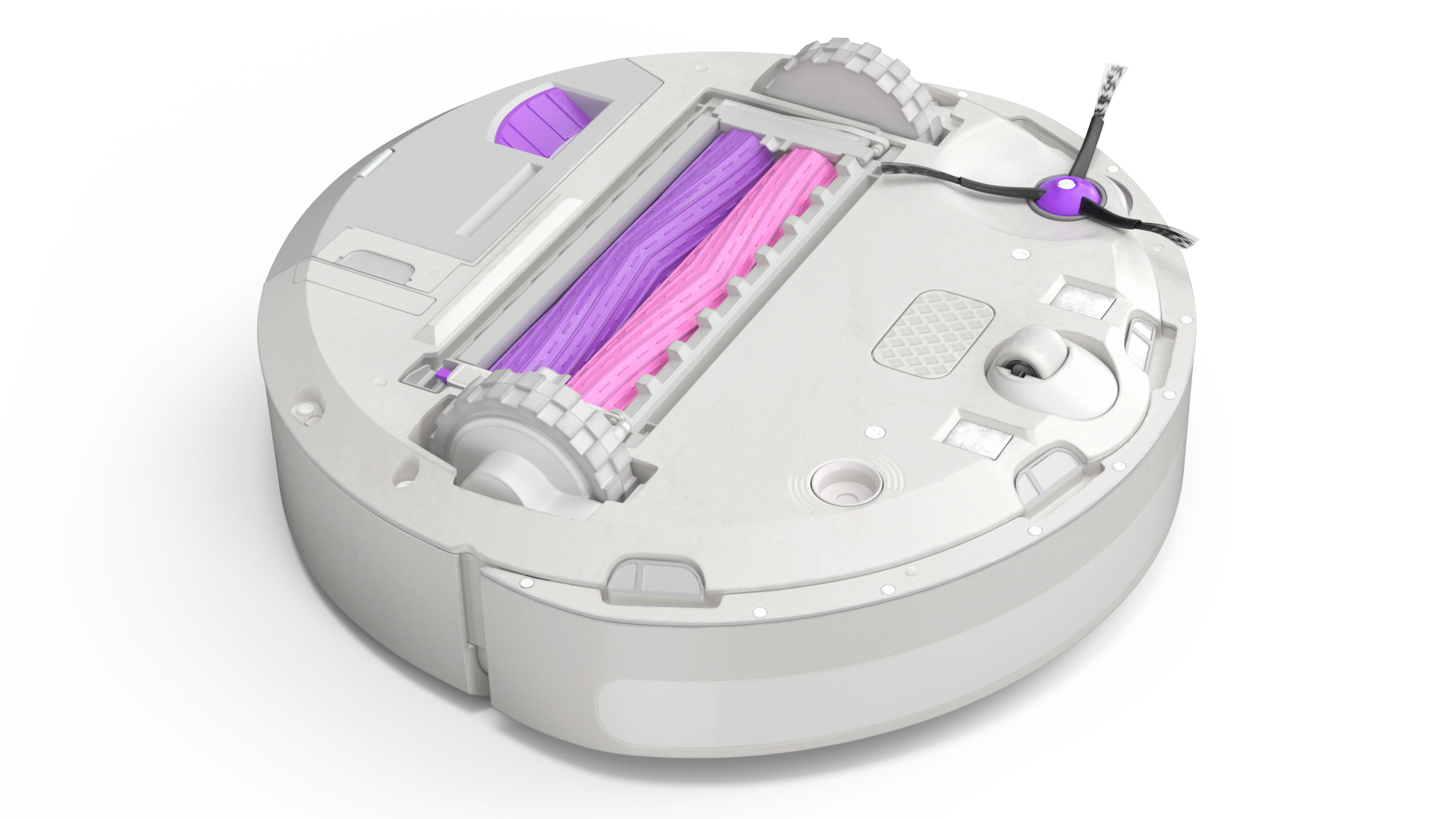 Robot Vacuum Cleaner on Station White 3D