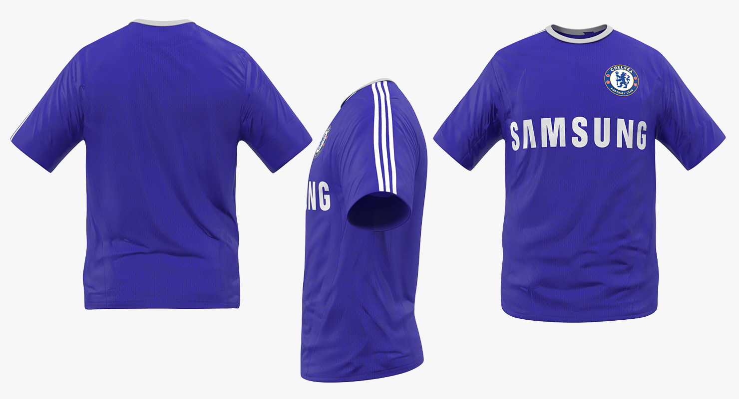 Soccer T Shirt Chelsea 2 3D model