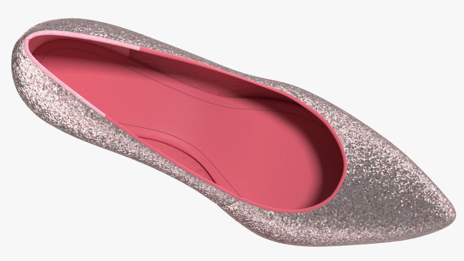 3D Glitter Shoes model