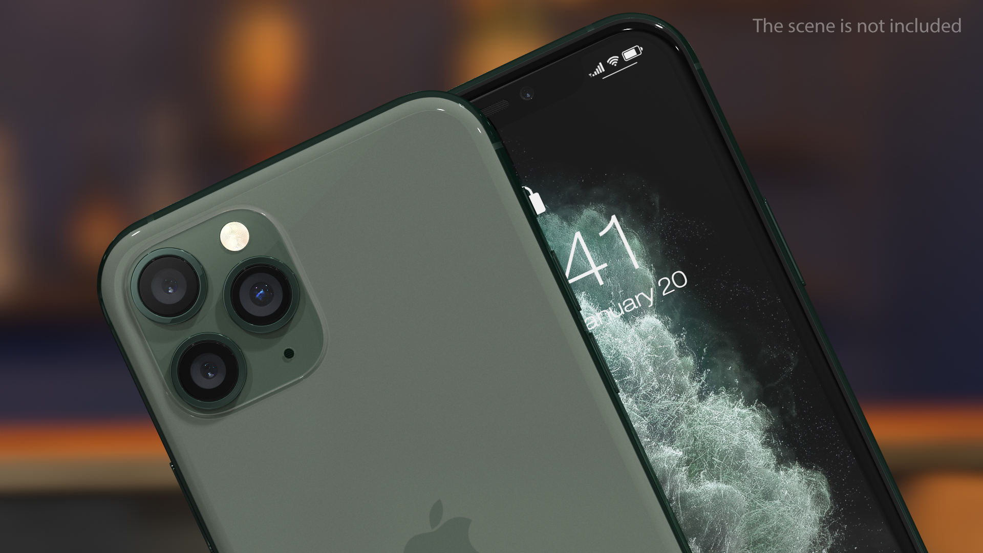 Apple iPhone 11 Pro Midnight Green 3D model