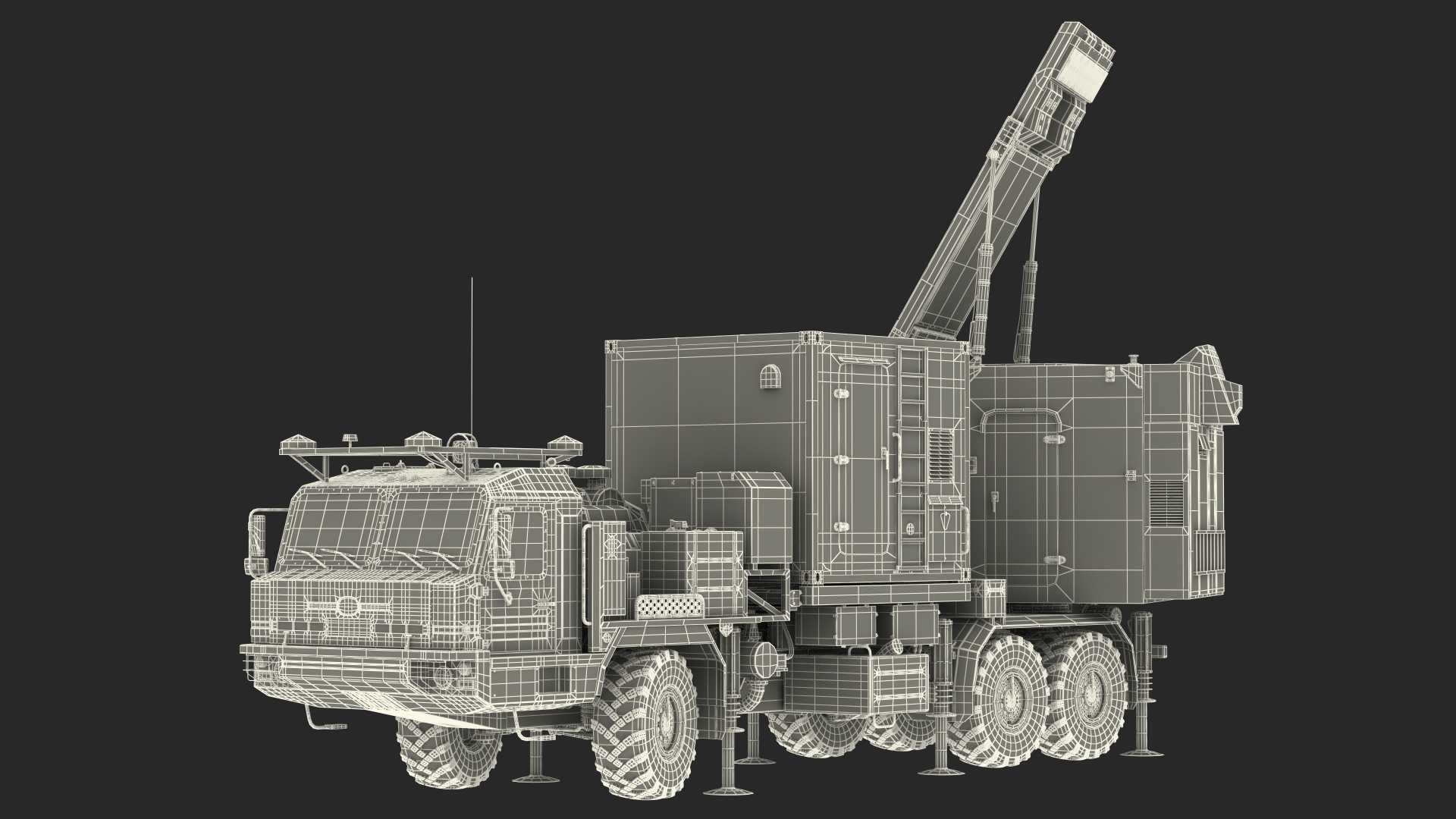 3D Mobile Tracking Radar Vityaz 50R6 model