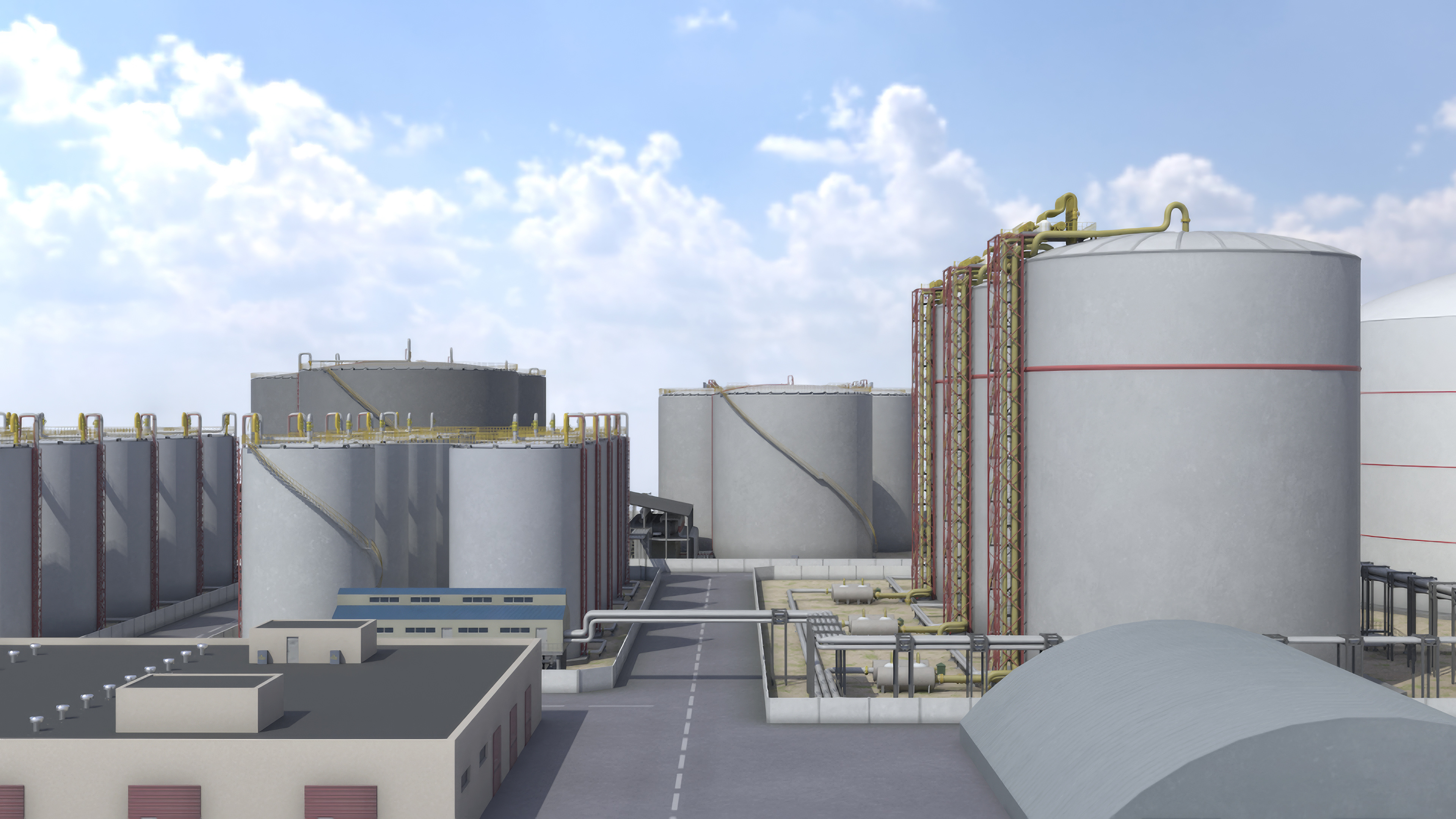 3D model Liquefied Natural Gas Terminal