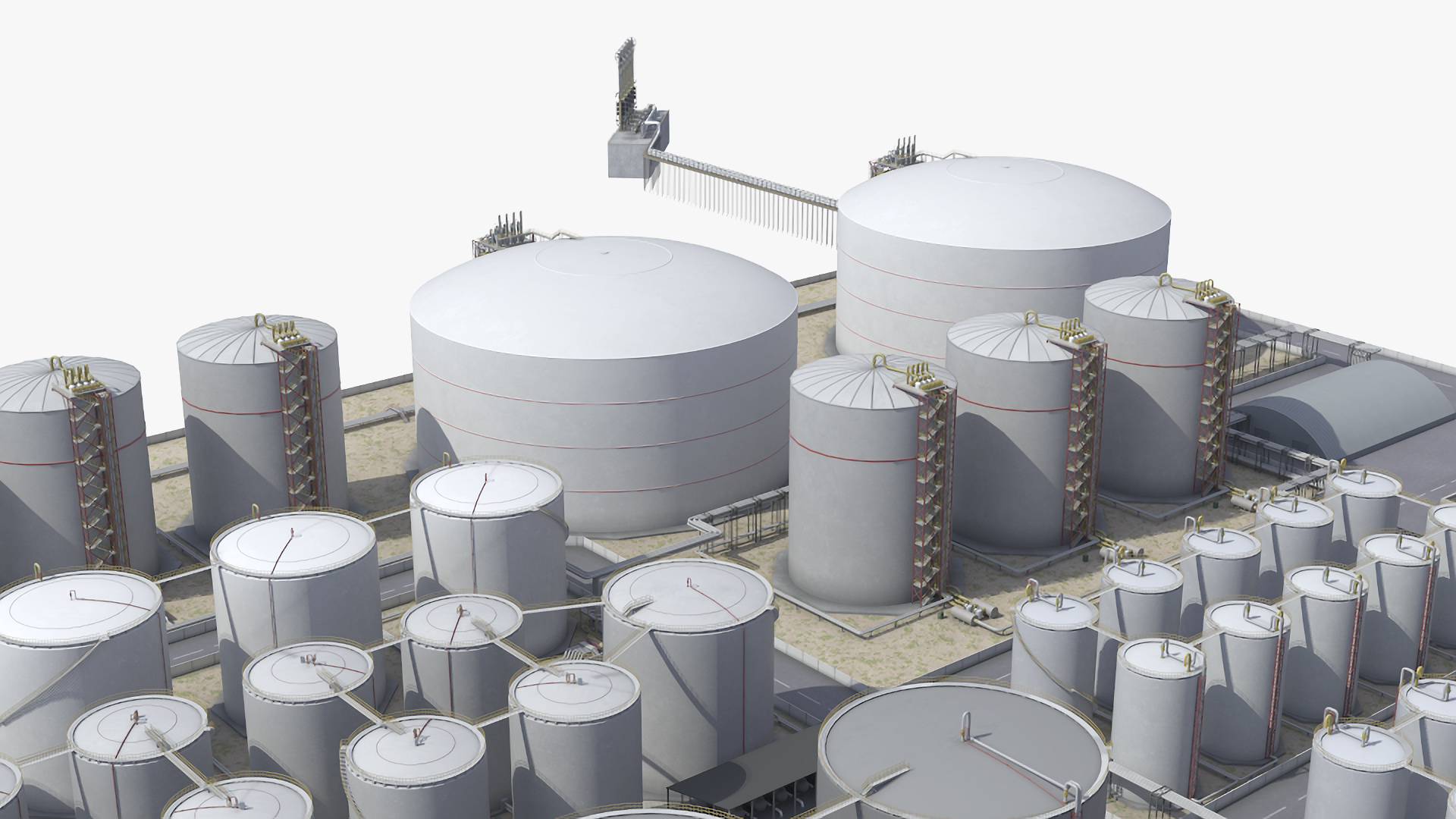 3D model Liquefied Natural Gas Terminal