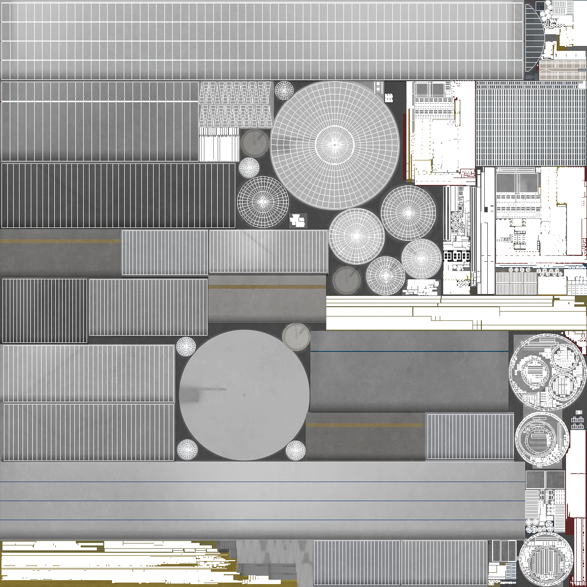 3D model Liquefied Natural Gas Terminal