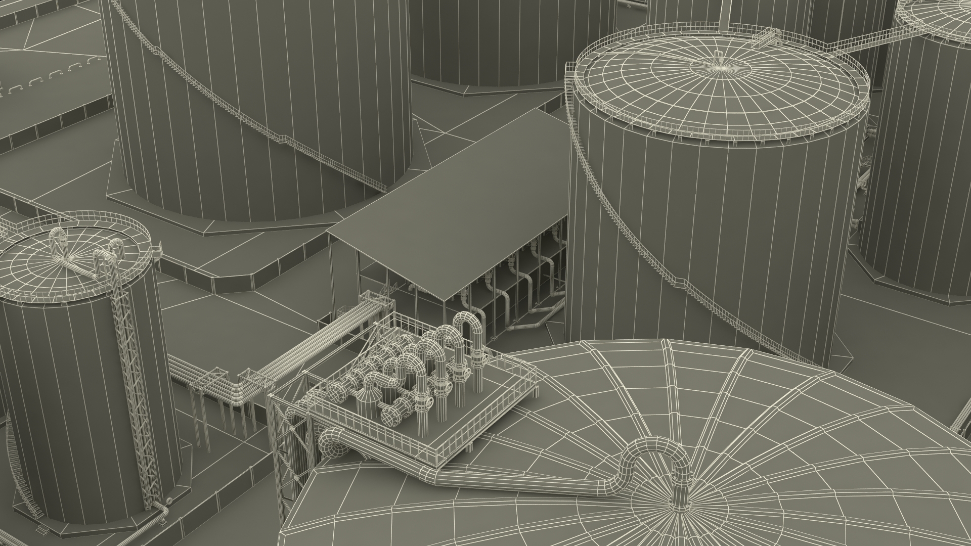 3D model Liquefied Natural Gas Terminal