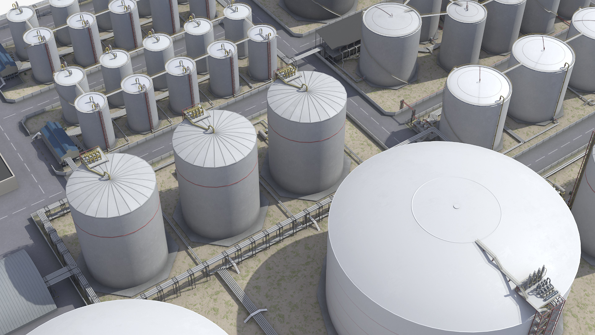 3D model Liquefied Natural Gas Terminal