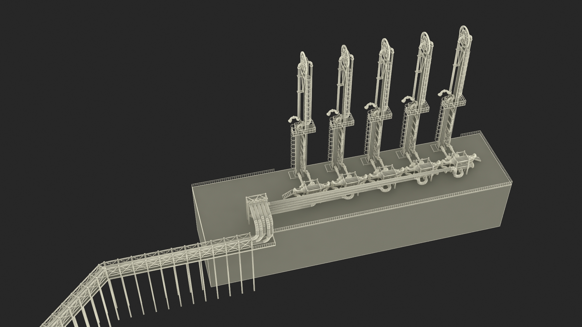 3D model Liquefied Natural Gas Terminal