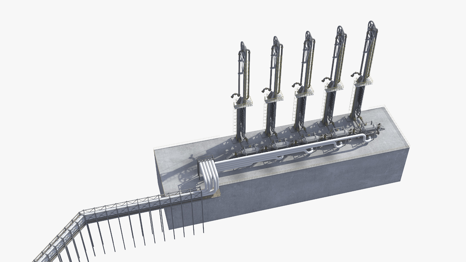 3D model Liquefied Natural Gas Terminal