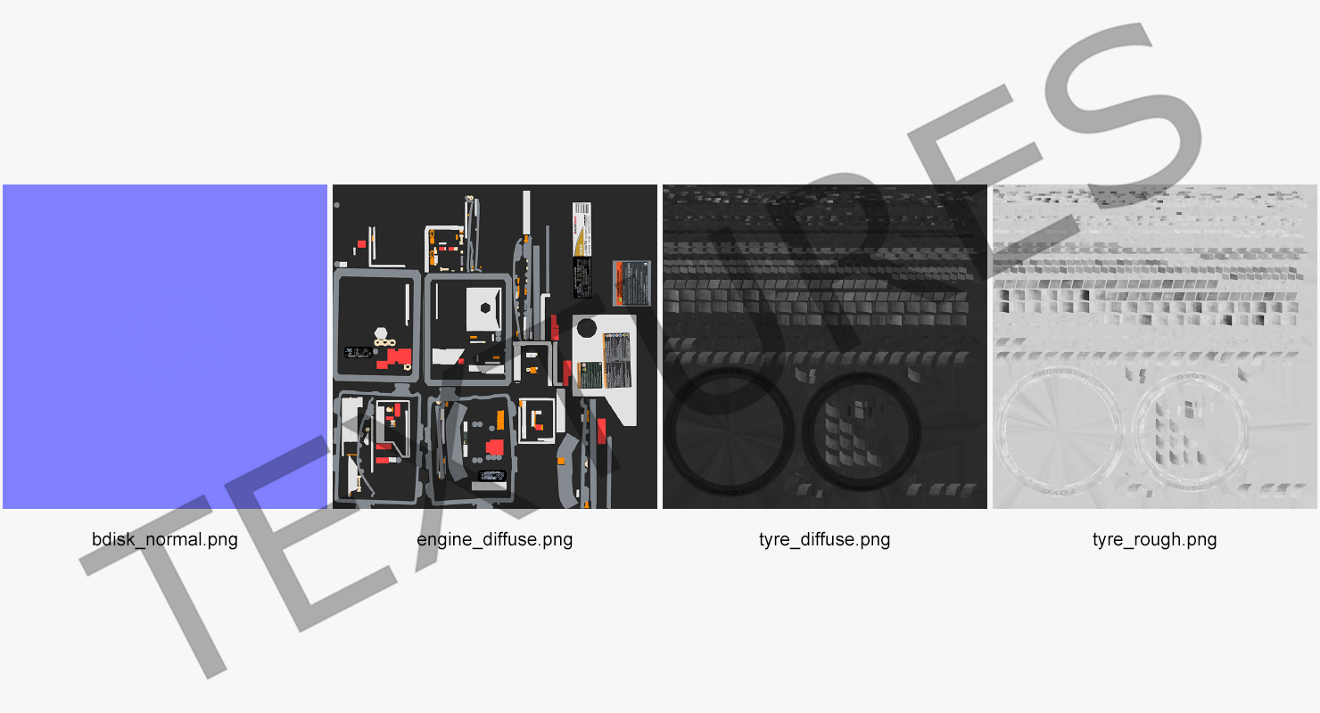 Nissan Leaf Engine and Front Suspension 3D model