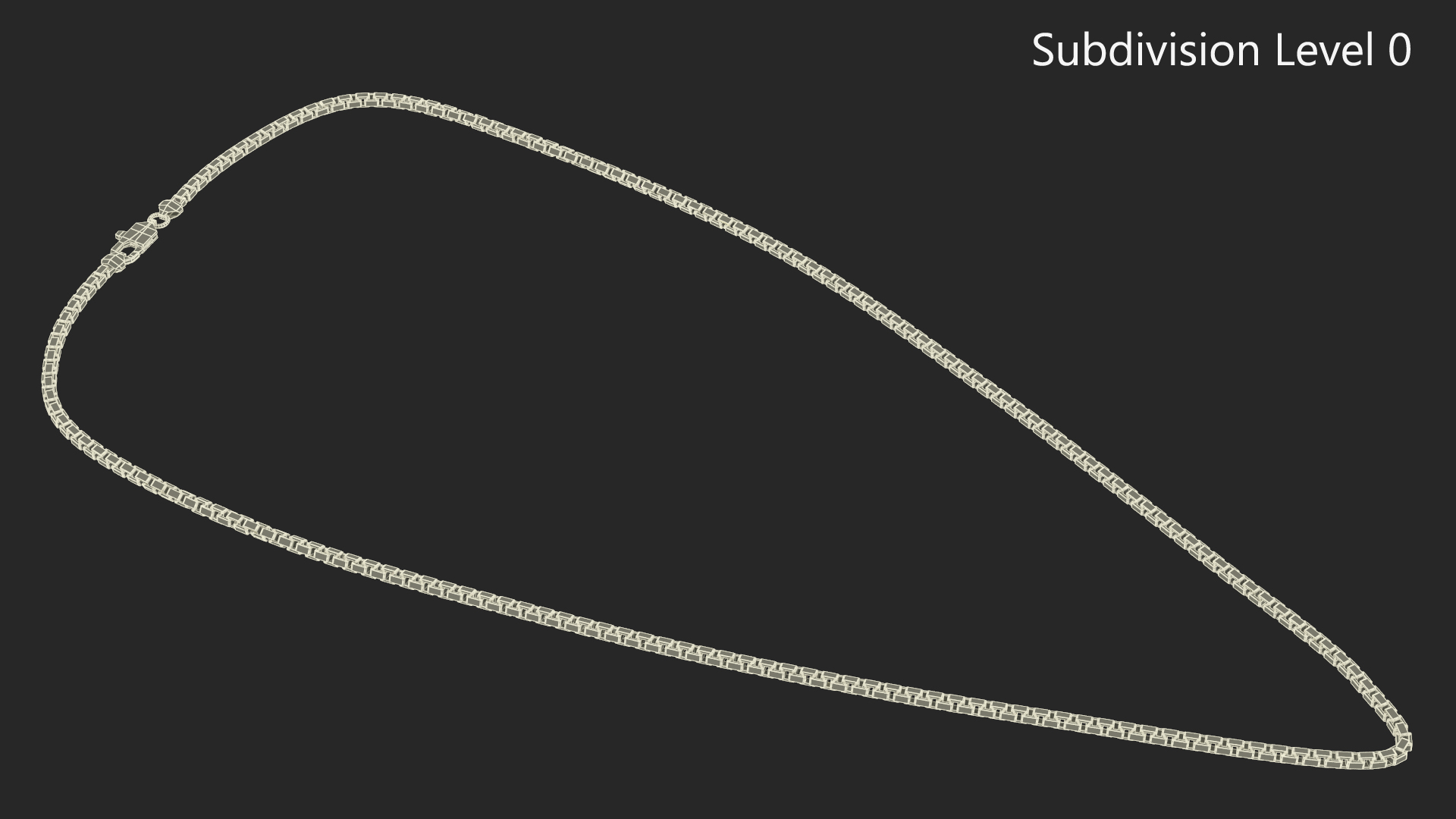 Gold Box Chain 3D model