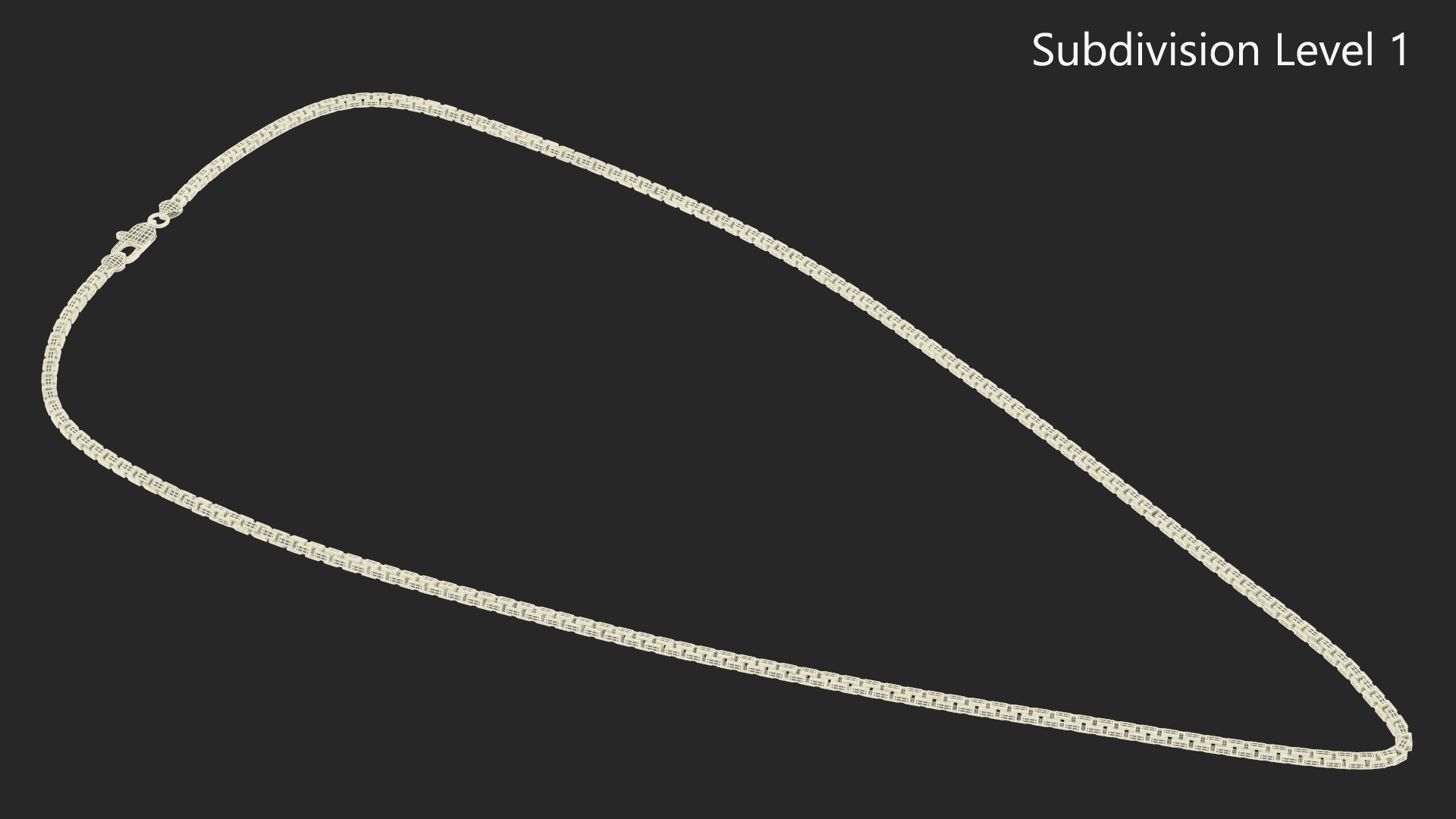 Gold Box Chain 3D model