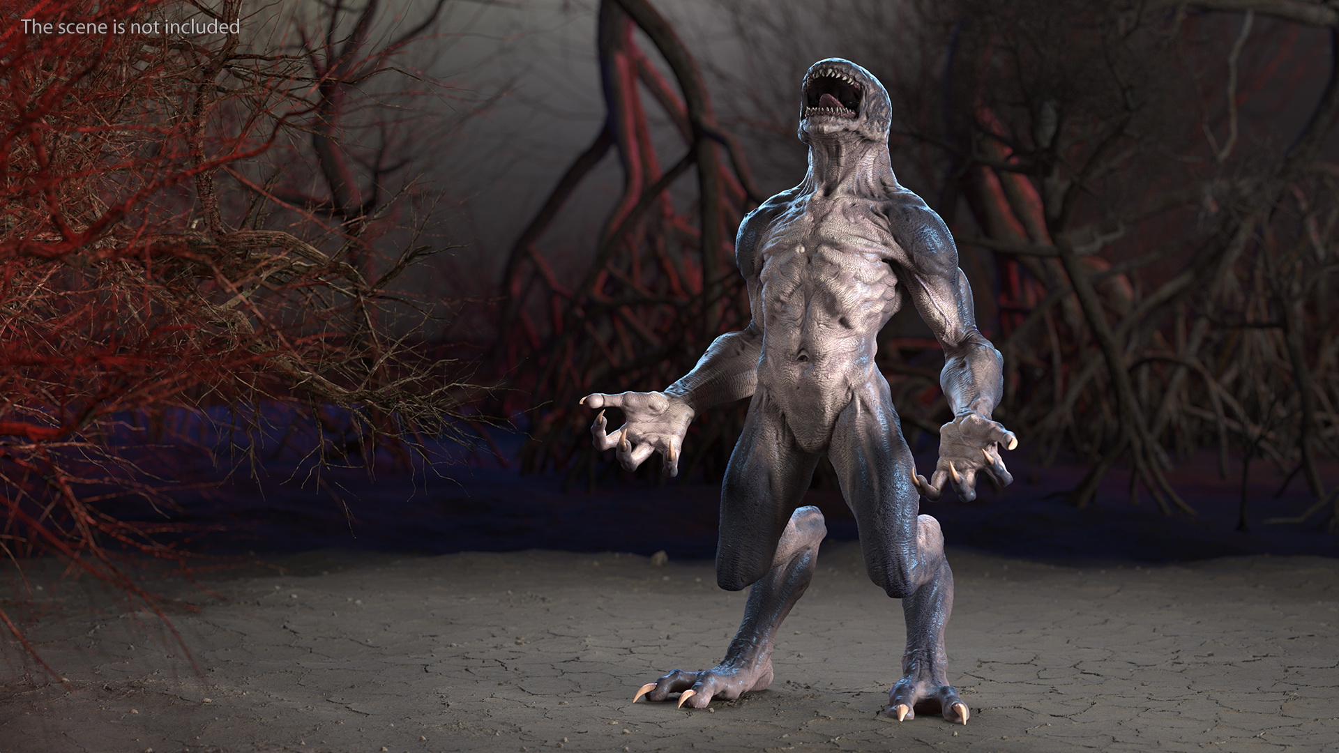 3D Monster Creature Rigged model