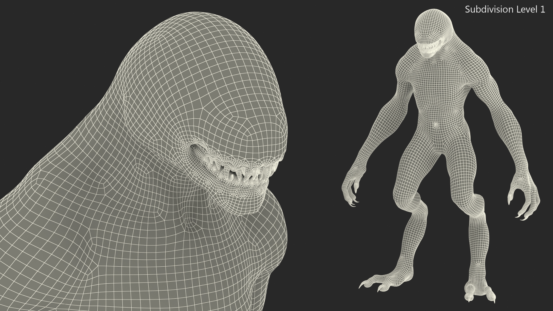 3D Monster Creature Rigged model